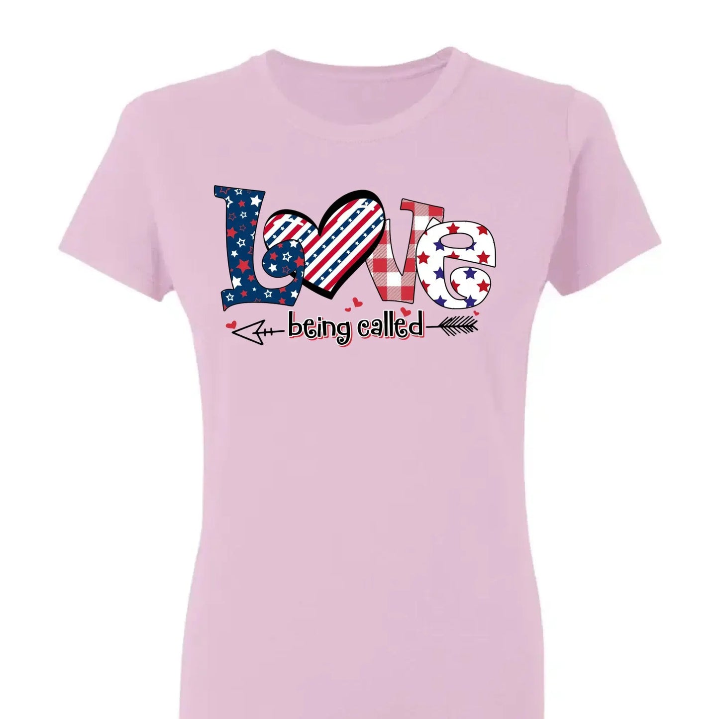 4th of July Love Being Called Grandma Shirt – Personalized Patriotic T-Shirt Gift for Grandma, Nana, Mimi, Gigi, Mom Ezcustomize