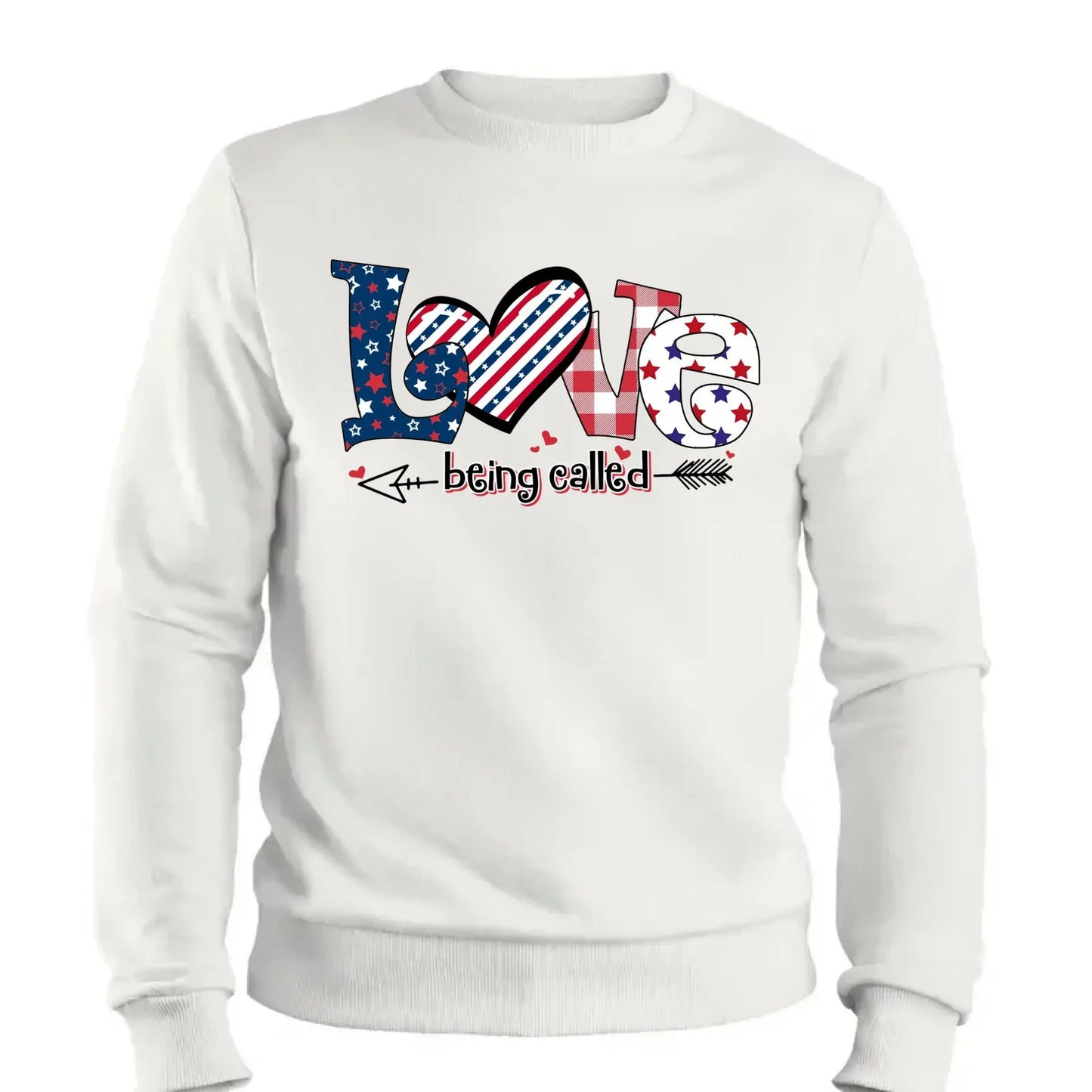 4th of July Love Being Called Grandma Shirt – Personalized Patriotic T-Shirt Gift for Grandma, Nana, Mimi, Gigi, Mom Ezcustomize