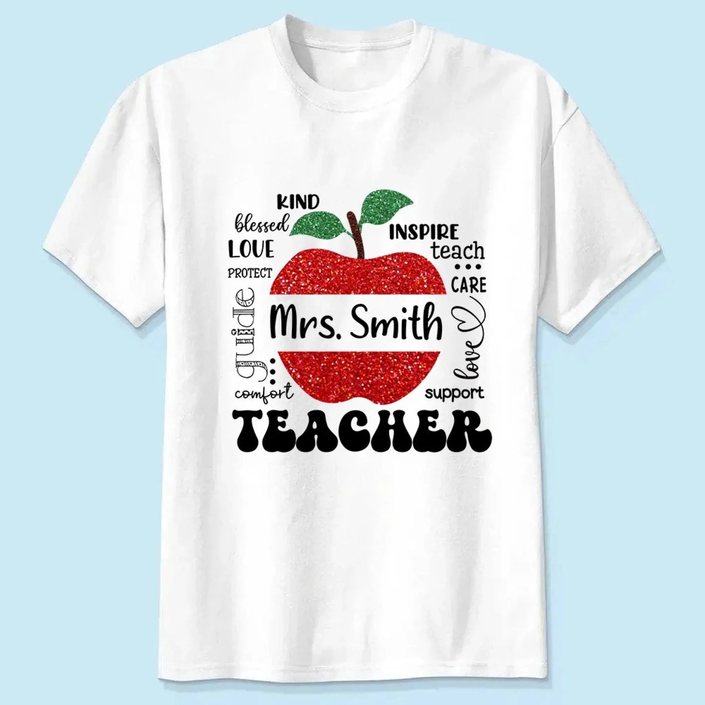Blessed To Be Called Teacher Typography Boho - Personalized T-shirt, Back To School Gift For Teacher From Student Ezcustomize