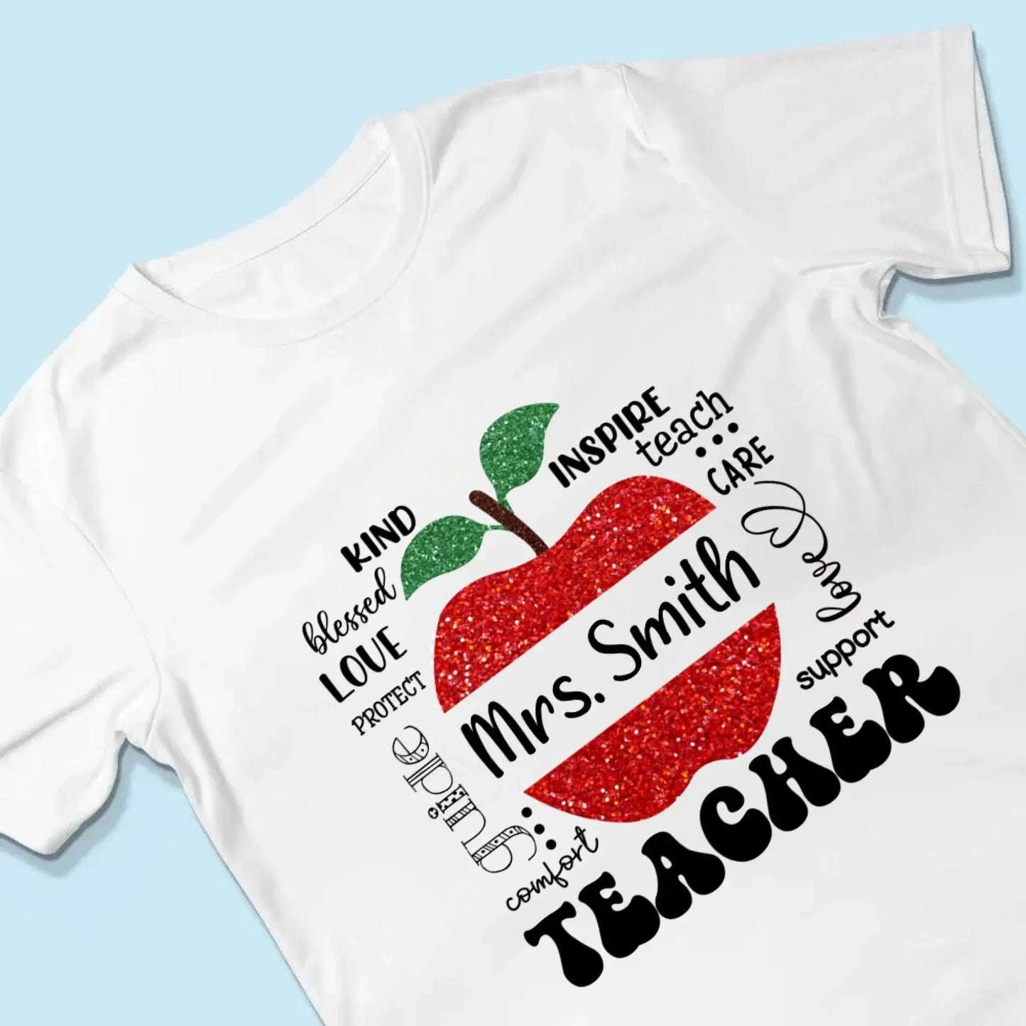 Blessed To Be Called Teacher Typography Boho - Personalized T-shirt, Back To School Gift For Teacher From Student Ezcustomize