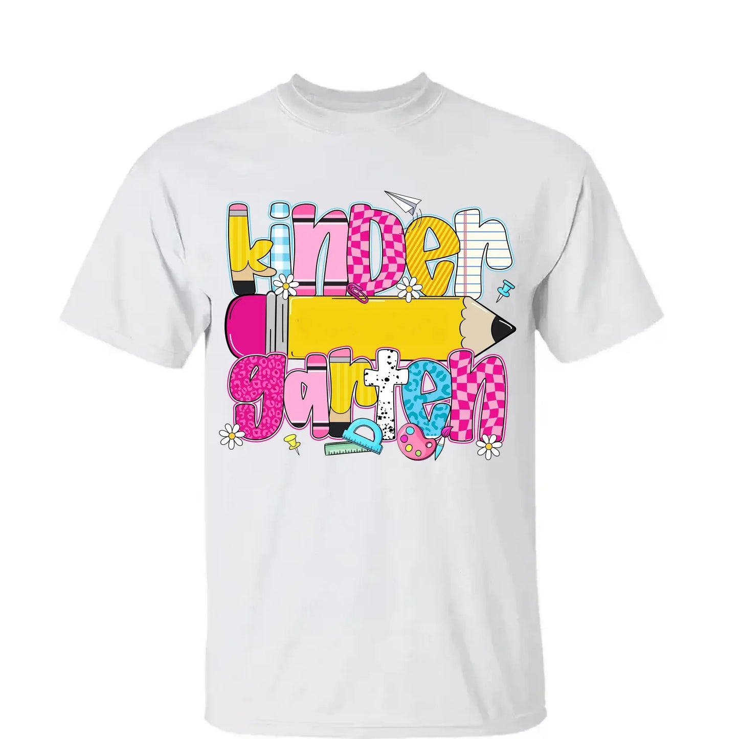 Retro Coquette Pencil Back to School Shirt – Personalized T-shirt/Sweater/Hoodie - 1st Day Outfit for Teachers Ezcustomize