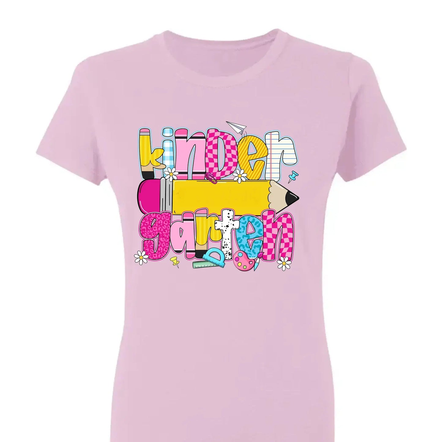 Retro Coquette Pencil Back to School Shirt – Personalized T-shirt/Sweater/Hoodie - 1st Day Outfit for Teachers Ezcustomize