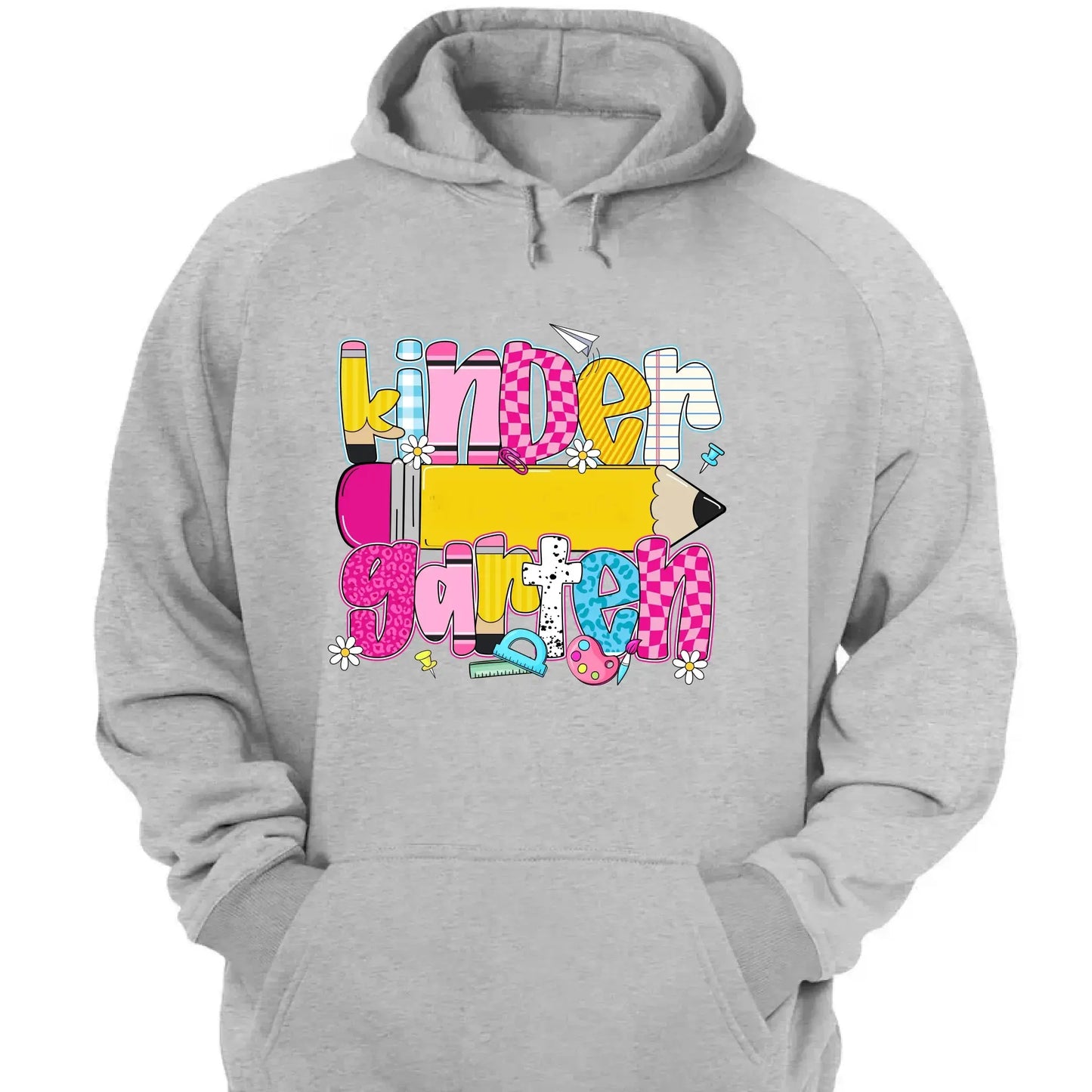 Retro Coquette Pencil Back to School Shirt – Personalized T-shirt/Sweater/Hoodie - 1st Day Outfit for Teachers Ezcustomize