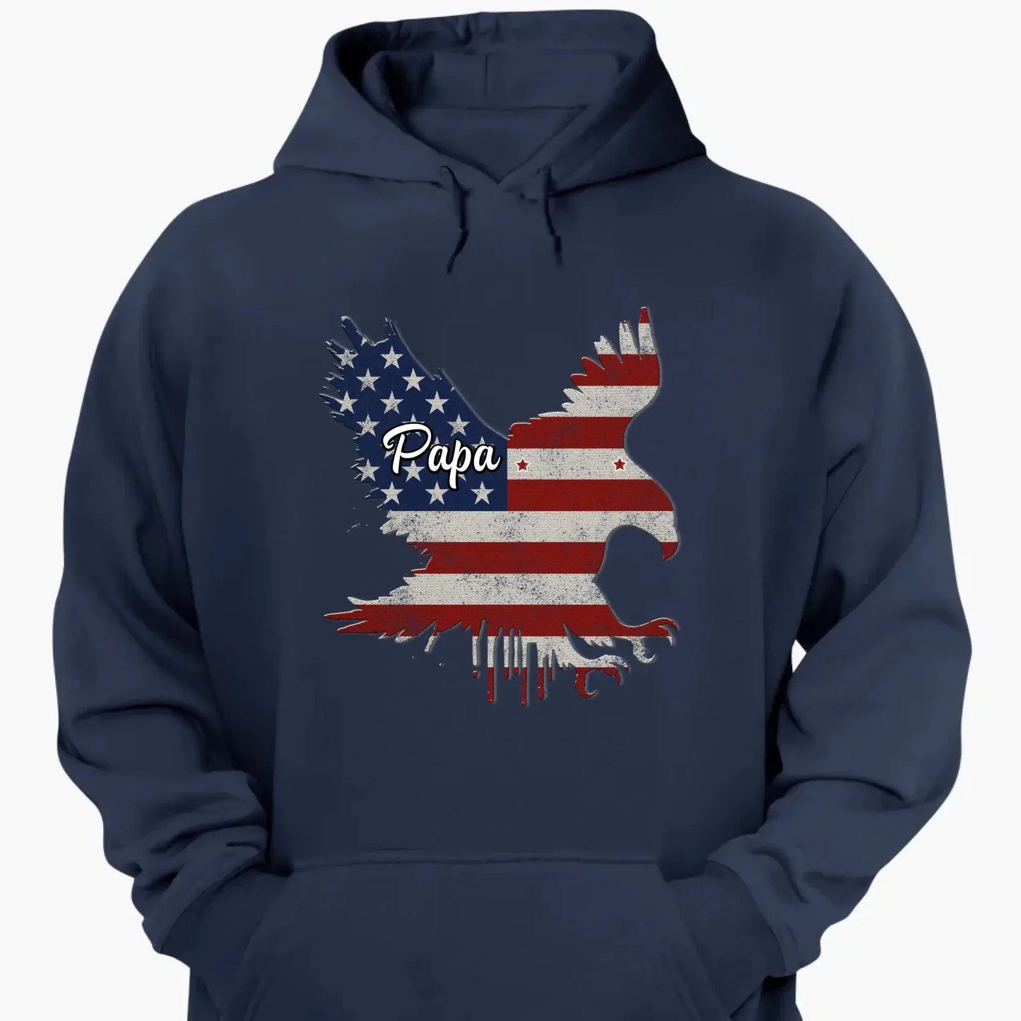 Personalized 4th of July Eagle Shirt with Kids' Names – Custom Let Freedom Fly High T-Shirt for Dad, Grandpa, Papa – Patriotic Gift for Him, Independence Day Shirt Ezcustomize