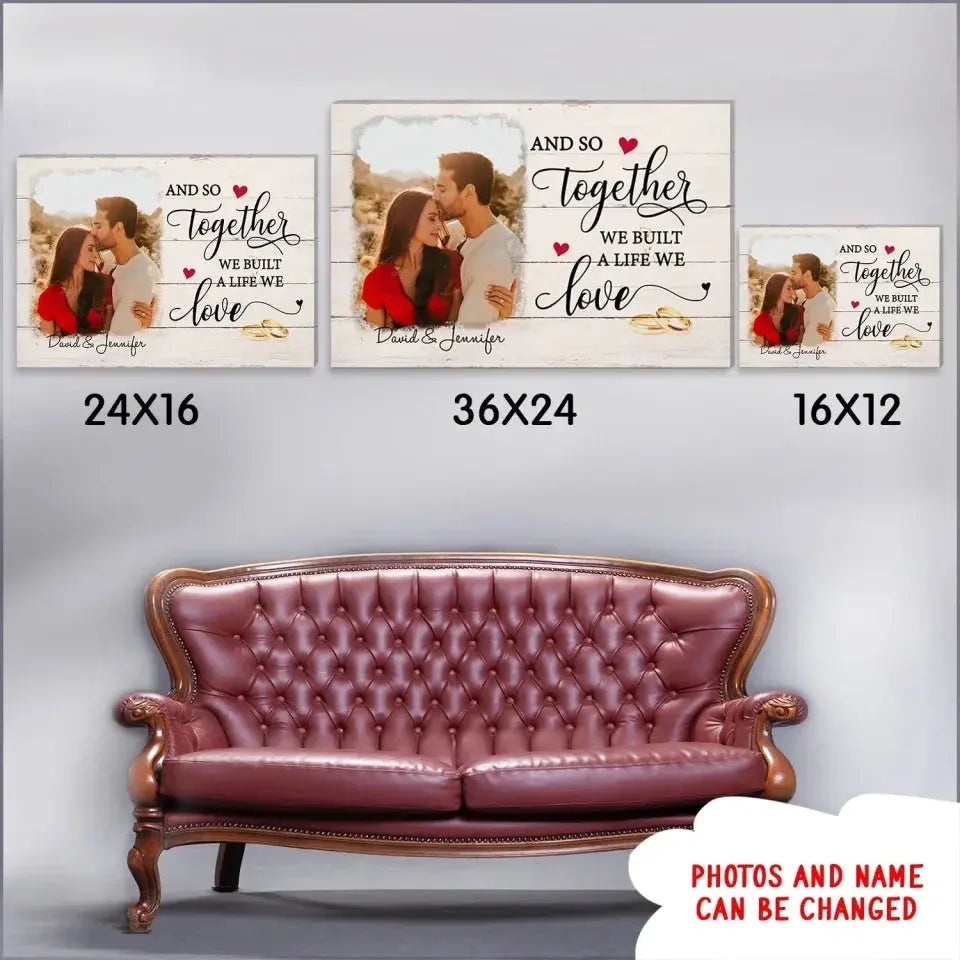 A Life We Love - Personalized Custom Photo Canvas - Gifts for couples Ezcustomize