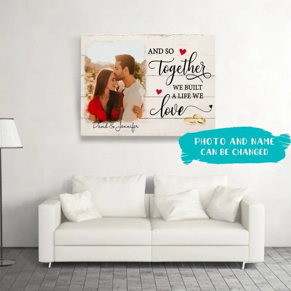 A Life We Love - Personalized Custom Photo Canvas - Gifts for couples Ezcustomize