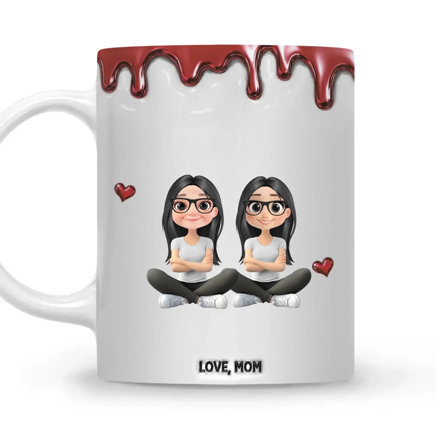 Always My Daughter – Personalized Custom 3D Inflated Effect Coffee Mug – Heartfelt Birthday & Encouragement Gift for Daughter Ezcustomize