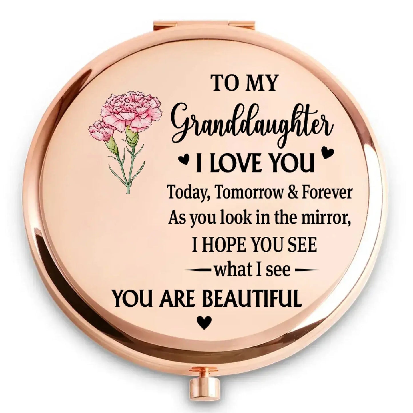 Always Remember How Special You Are – Personalized Custom Compact Mirror – Inspirational Birthday, Graduation & Encouragement Gift for Her Ezcustomize