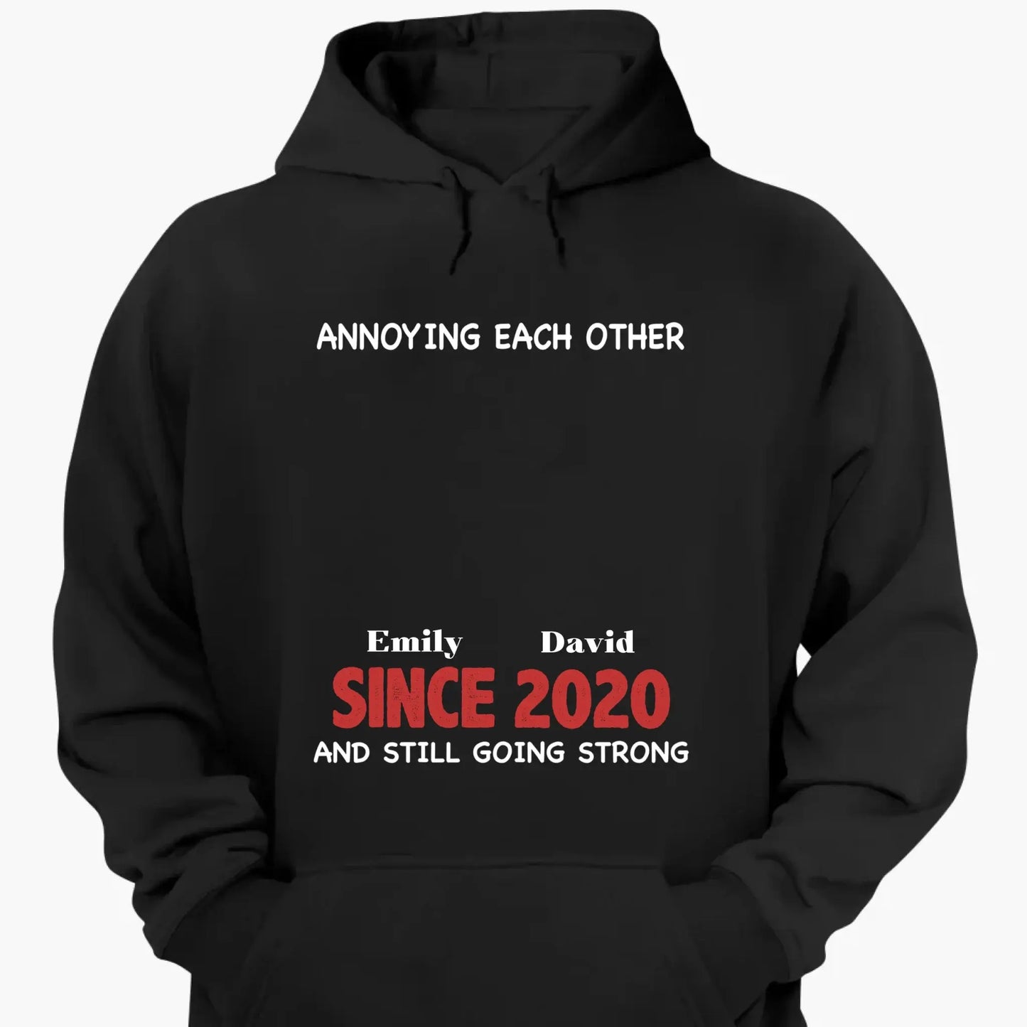 Annoying Each Other & Still Going Strong – Personalized Custom Shirt – Funny Gift for Couples, Husband & Wife, or Anniversaries Ezcustomize