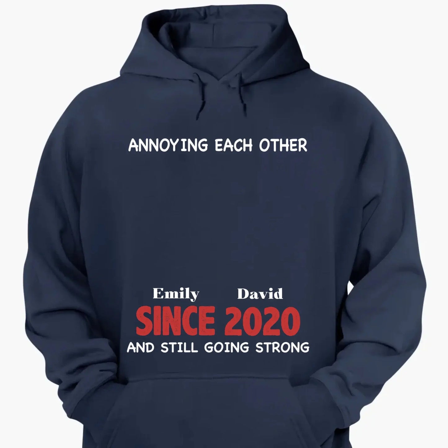 Annoying Each Other & Still Going Strong – Personalized Custom Shirt – Funny Gift for Couples, Husband & Wife, or Anniversaries Ezcustomize