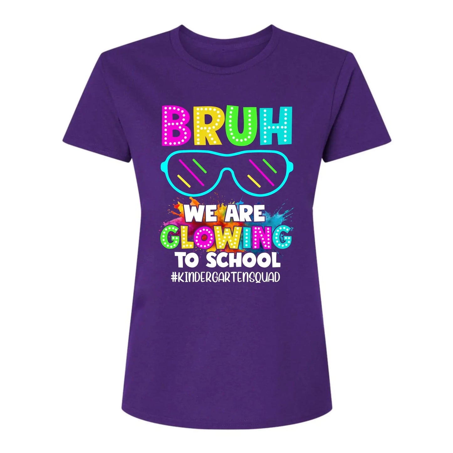 BRUH We Are Glowing To School Shirt – Personalized Back To School T-Shirt for Teachers & Students - Squad Shirt Ezcustomize