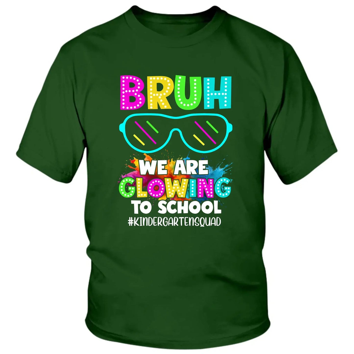 BRUH We Are Glowing To School Shirt – Personalized Back To School T-Shirt for Teachers & Students - Squad Shirt Ezcustomize