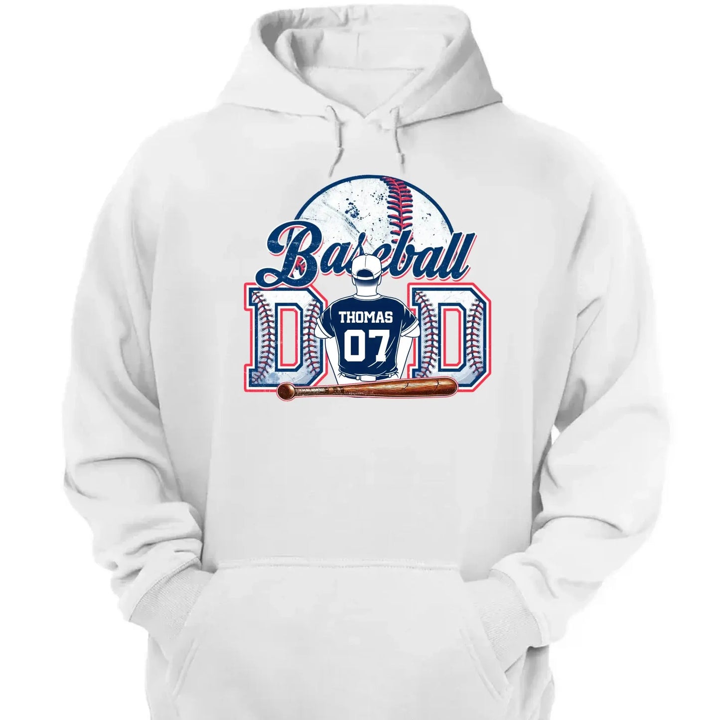 Baseball Dad & Kids Retro Shirt – Personalized T-Shirt – Custom Father’s Day Gift for Proud Baseball Dads Ezcustomize