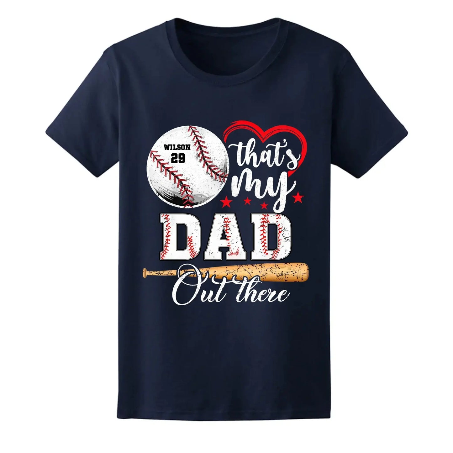 Baseball Fan That's My Grandson Out There - Personalized T-Shirt, Sport Gift For Family, Sport Fan Ezcustomize