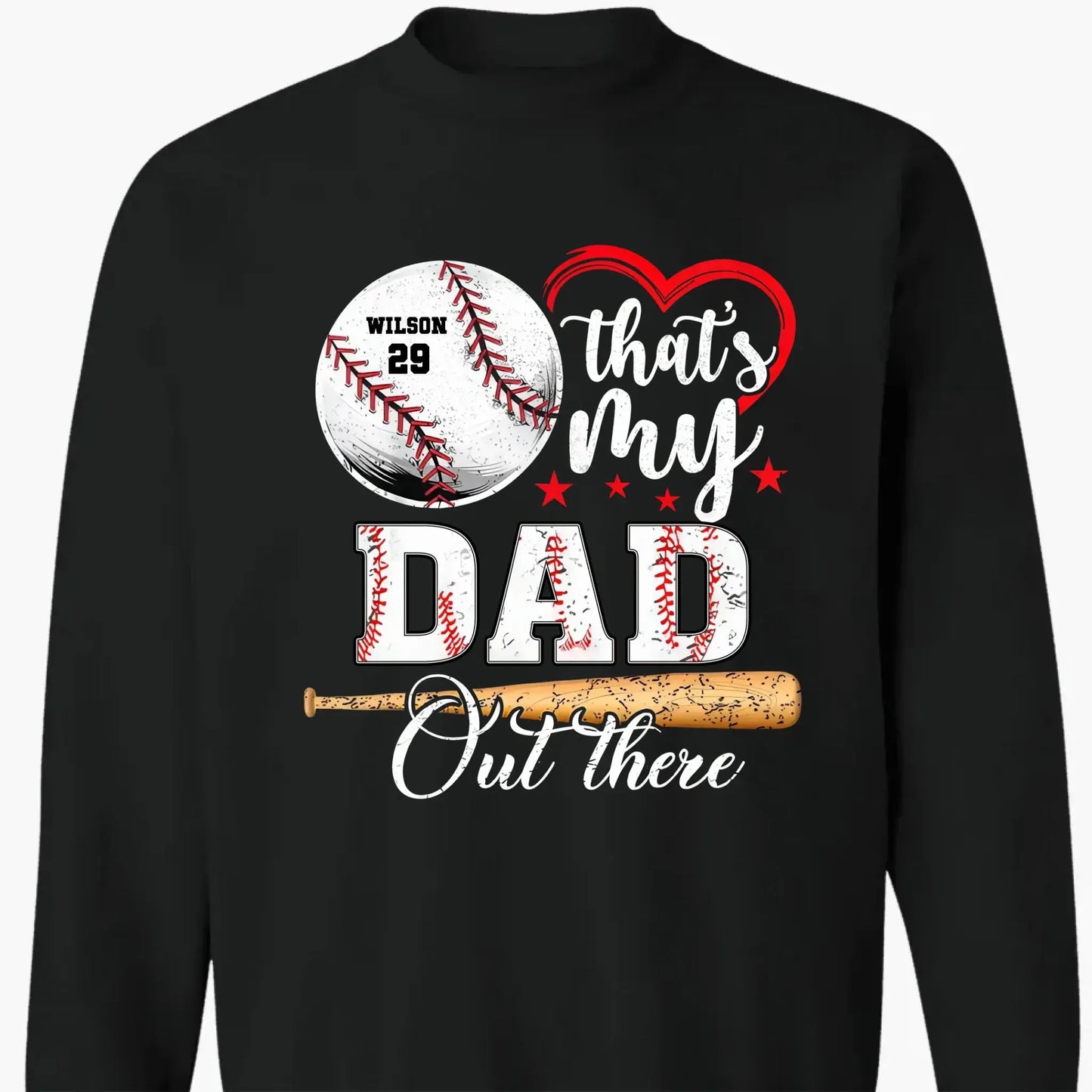 Baseball Fan That's My Grandson Out There - Personalized T-Shirt, Sport Gift For Family, Sport Fan Ezcustomize