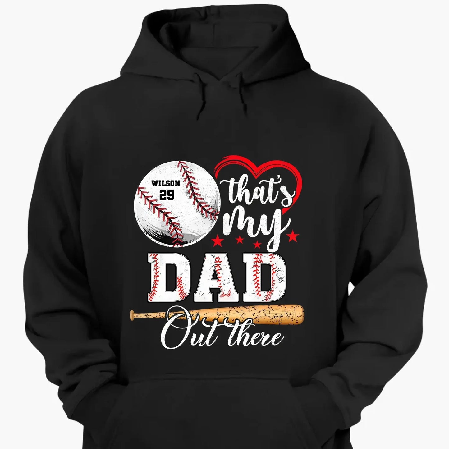 Baseball Fan That's My Grandson Out There - Personalized T-Shirt, Sport Gift For Family, Sport Fan Ezcustomize