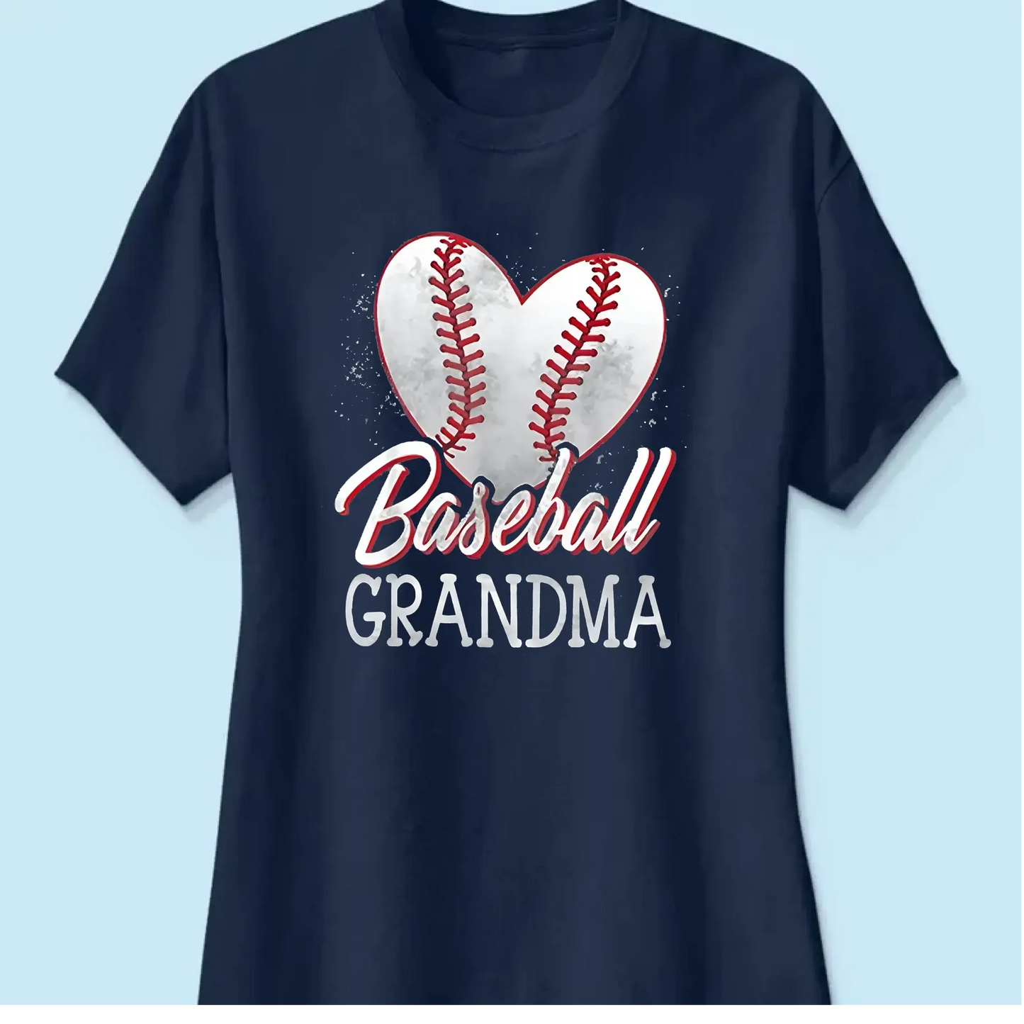 Baseball Grandma Heart Shirt – Personalized T-Shirt – Custom Gift for Proud Sports Grandmas with Kids’ Names Ezcustomize