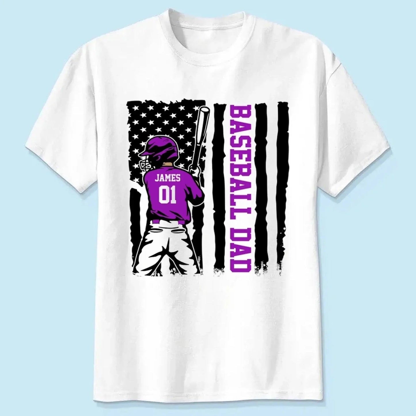 Baseball Grandma Shirt Personalized with Kid’s Name & Number – Cute Sports T-Shirt Gift for Nana or Grandma Fan Ezcustomize