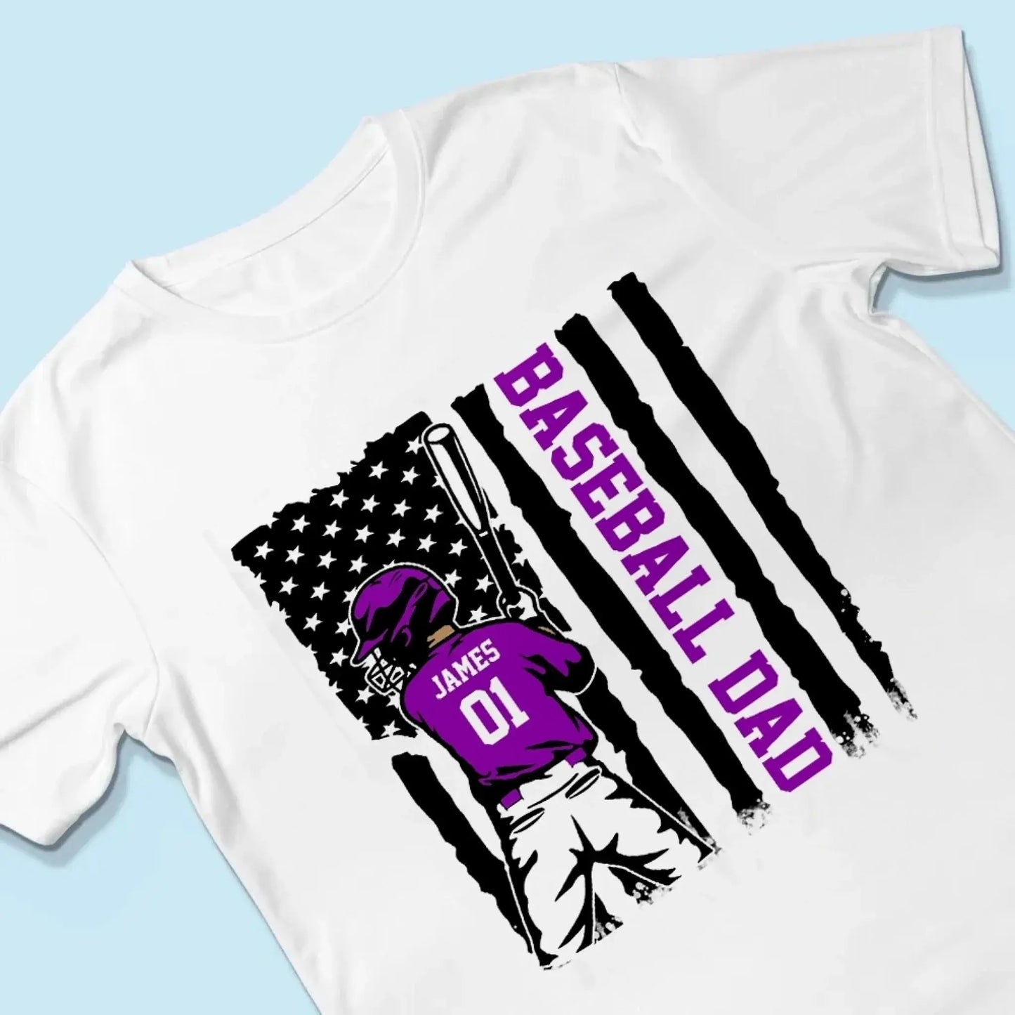 Baseball Grandma Shirt Personalized with Kid’s Name & Number – Cute Sports T-Shirt Gift for Nana or Grandma Fan Ezcustomize
