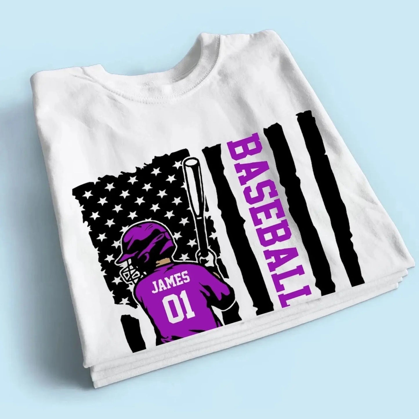 Baseball Grandma Shirt Personalized with Kid’s Name & Number – Cute Sports T-Shirt Gift for Nana or Grandma Fan Ezcustomize