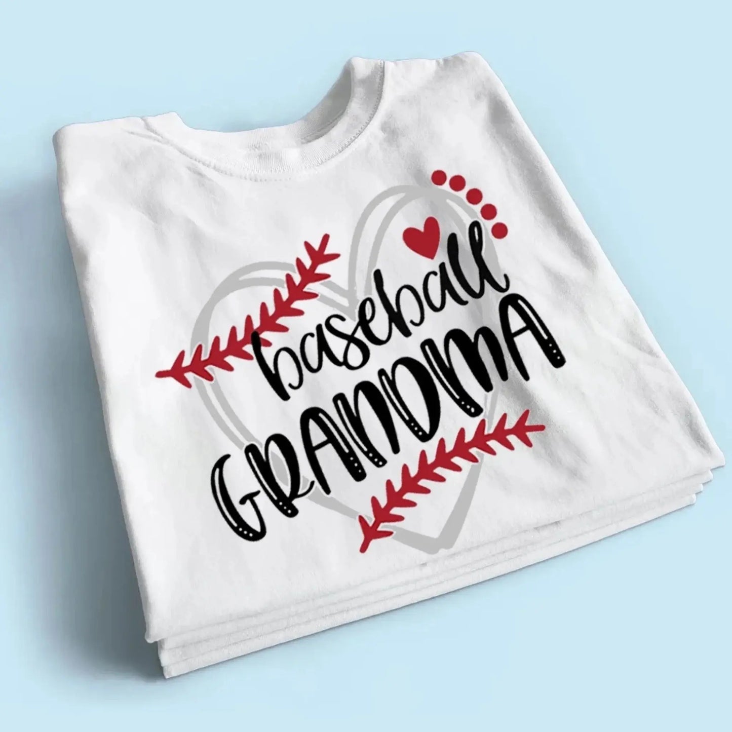 Baseball Grandma Shirt – Personalized Sports T-Shirt Gift for Nana, Mimi, Mom or Wife Who Loves Baseball or Softball Ezcustomize