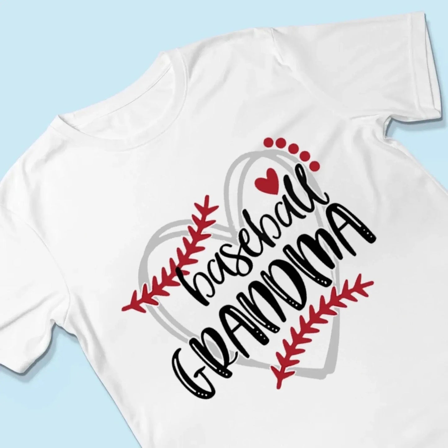 Baseball Grandma Shirt – Personalized Sports T-Shirt Gift for Nana, Mimi, Mom or Wife Who Loves Baseball or Softball Ezcustomize