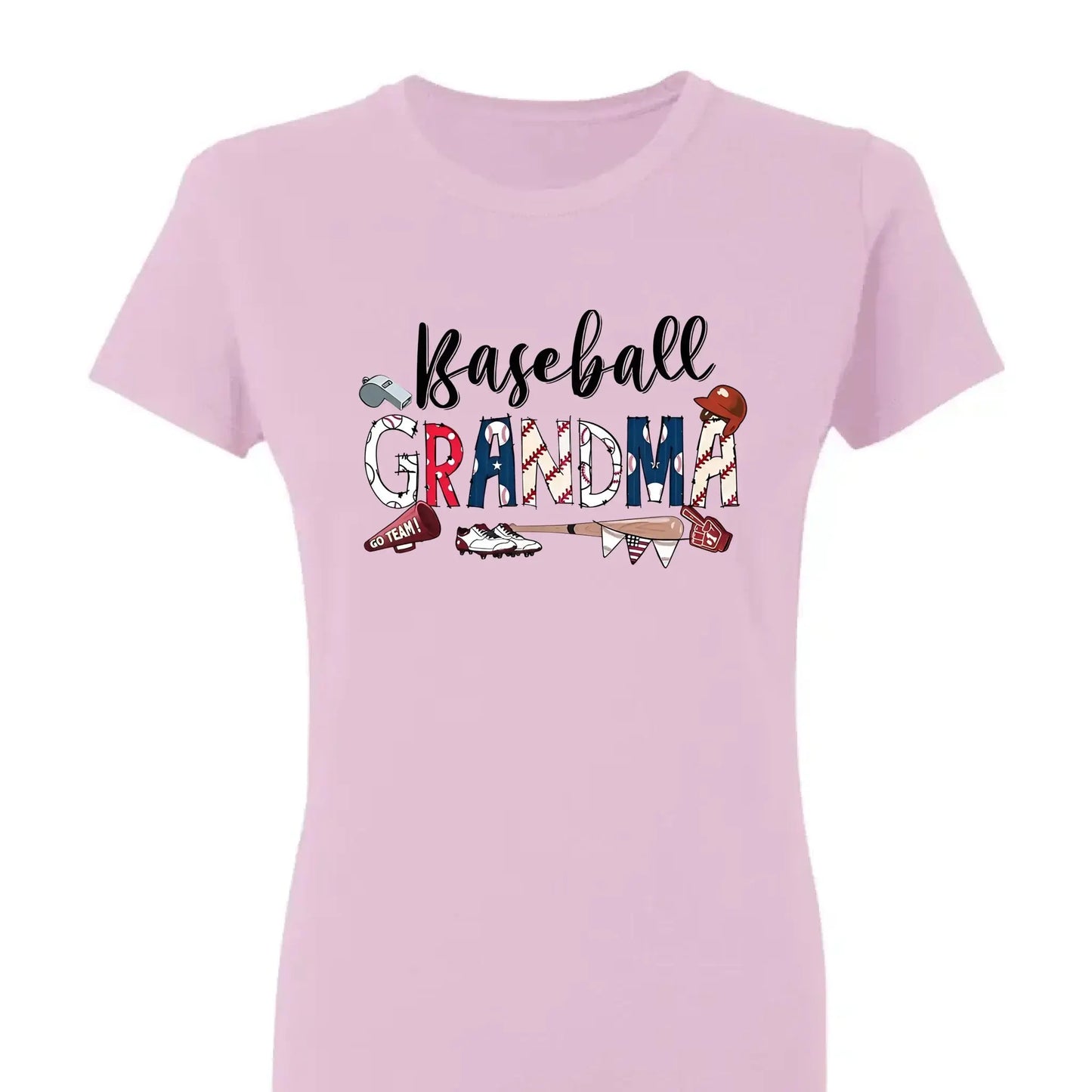 Baseball Grandma T-Shirt – Personalized T-Shirt with Grandkids’ Names – Custom Game Day Gift for Proud Sports Grandmas Ezcustomize