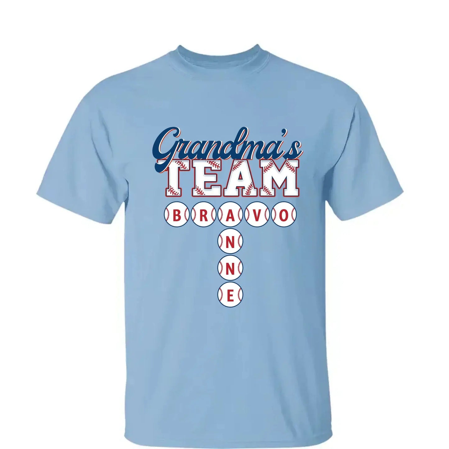 Baseball Grandma's Team Crossword Puzzle Art – Personalized Shirt, Custom Gift for Proud Baseball Grandmas Ezcustomize