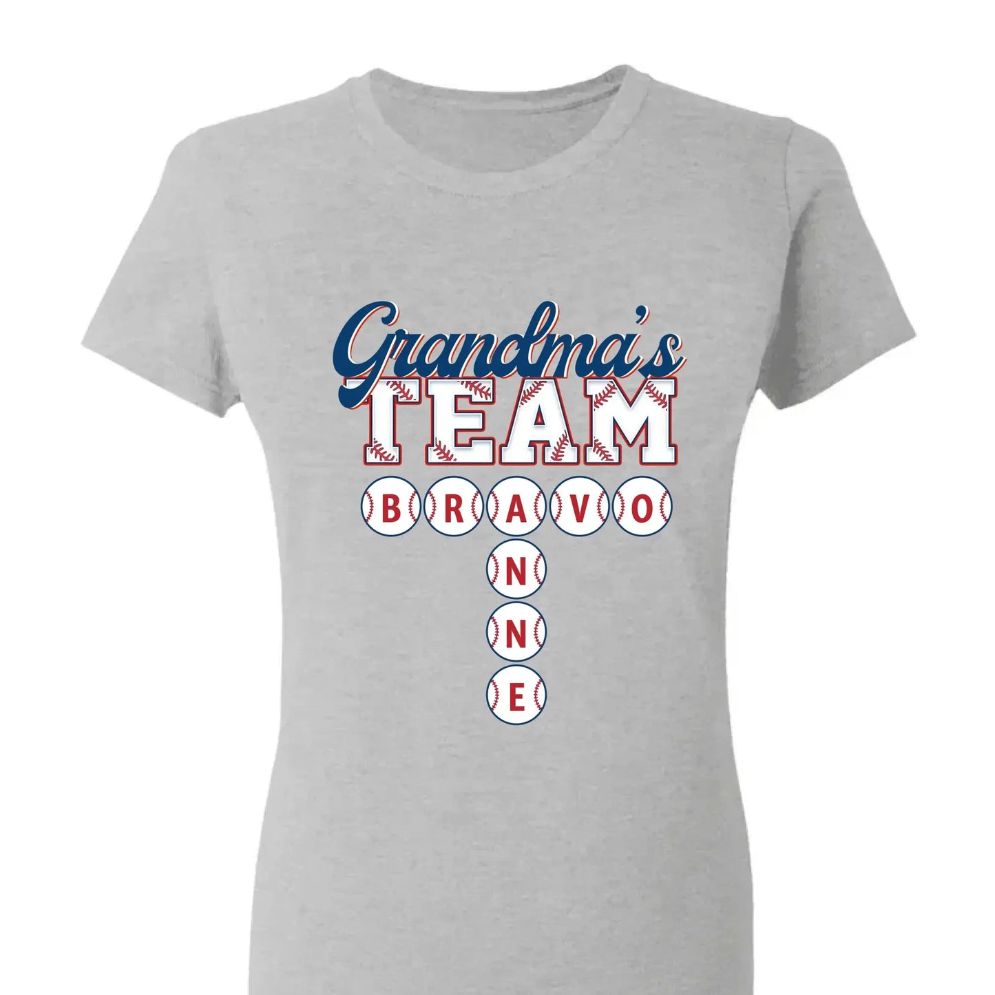 Baseball Grandma's Team Crossword Puzzle Art – Personalized Shirt, Custom Gift for Proud Baseball Grandmas Ezcustomize