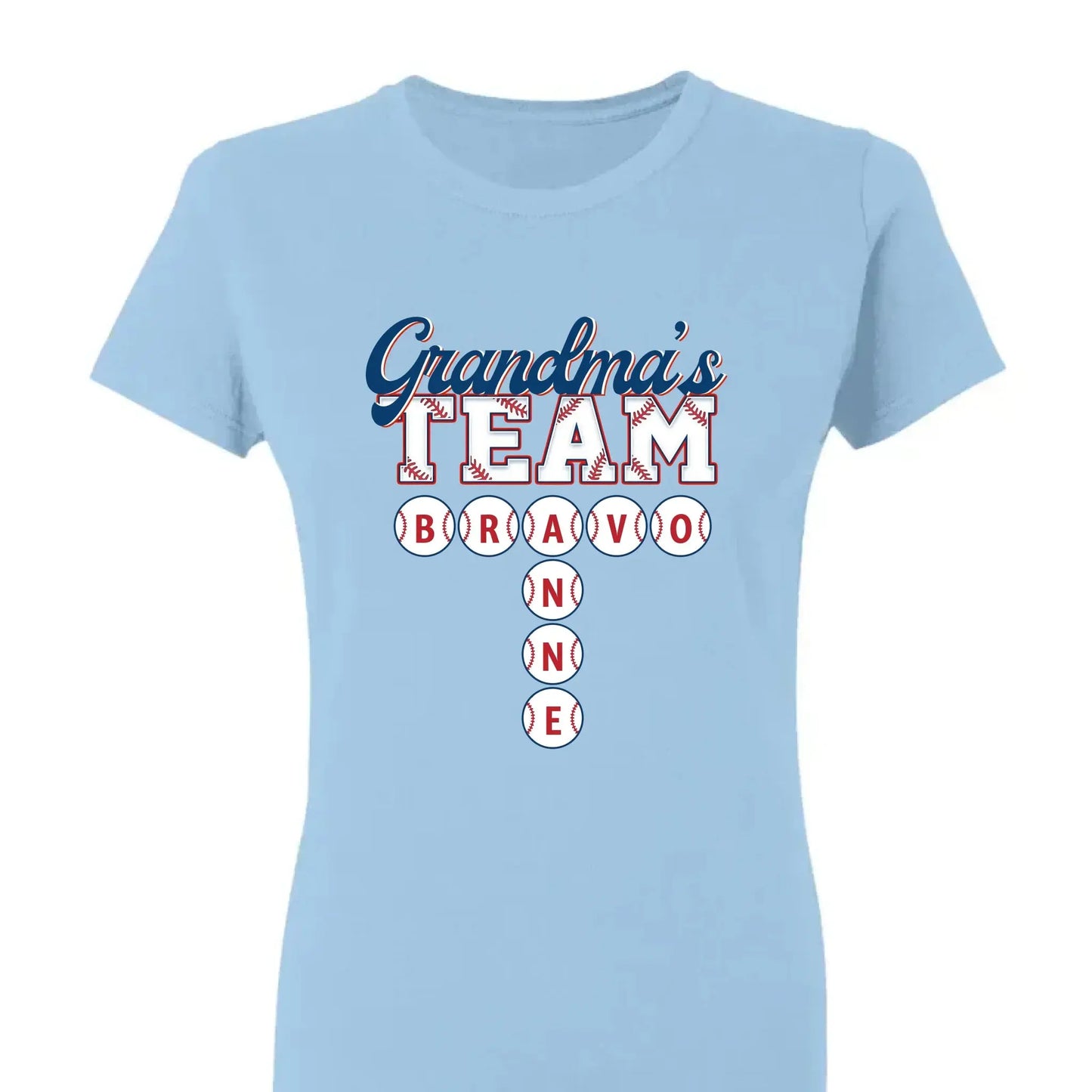 Baseball Grandma's Team Crossword Puzzle Art – Personalized Shirt, Custom Gift for Proud Baseball Grandmas Ezcustomize