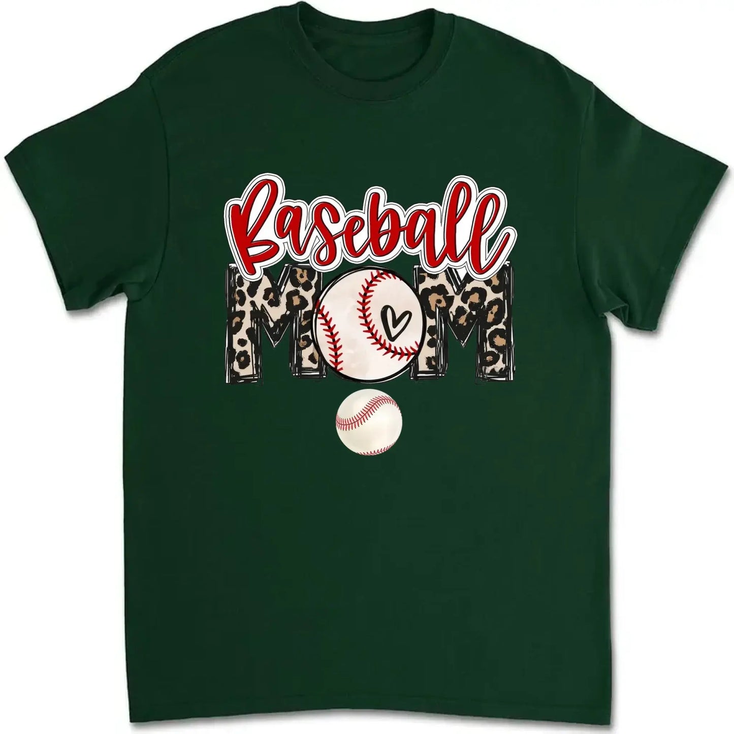 Baseball Mom Shirt – Personalized Custom T-Shirt – Game Day Gift for Proud Sports Moms with Kid’s Name Ezcustomize