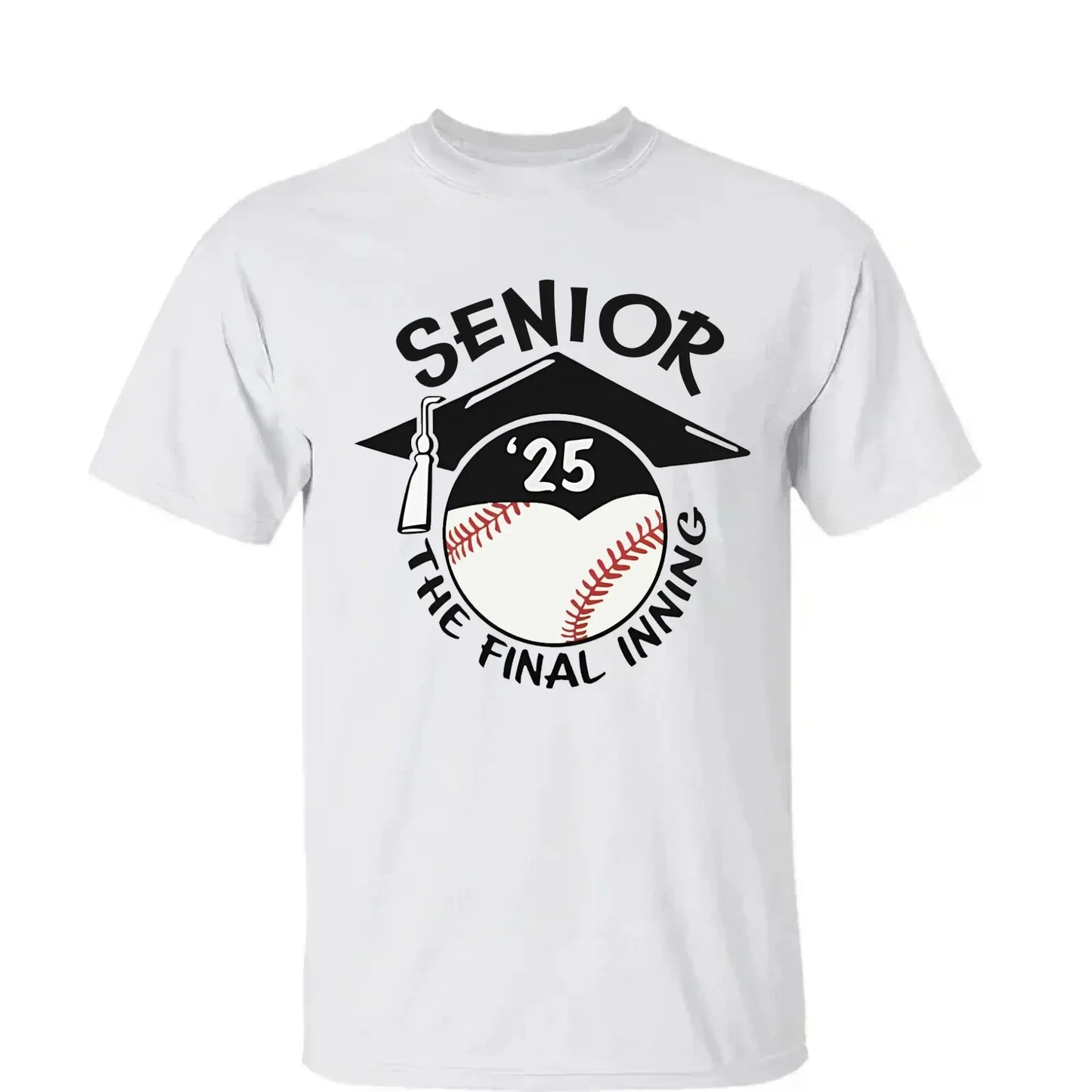 Baseball/Softball Senior 2025 Family Shirt – Personalized T-Shirt – Custom Graduation Gift for Proud Baseball Families Ezcustomize
