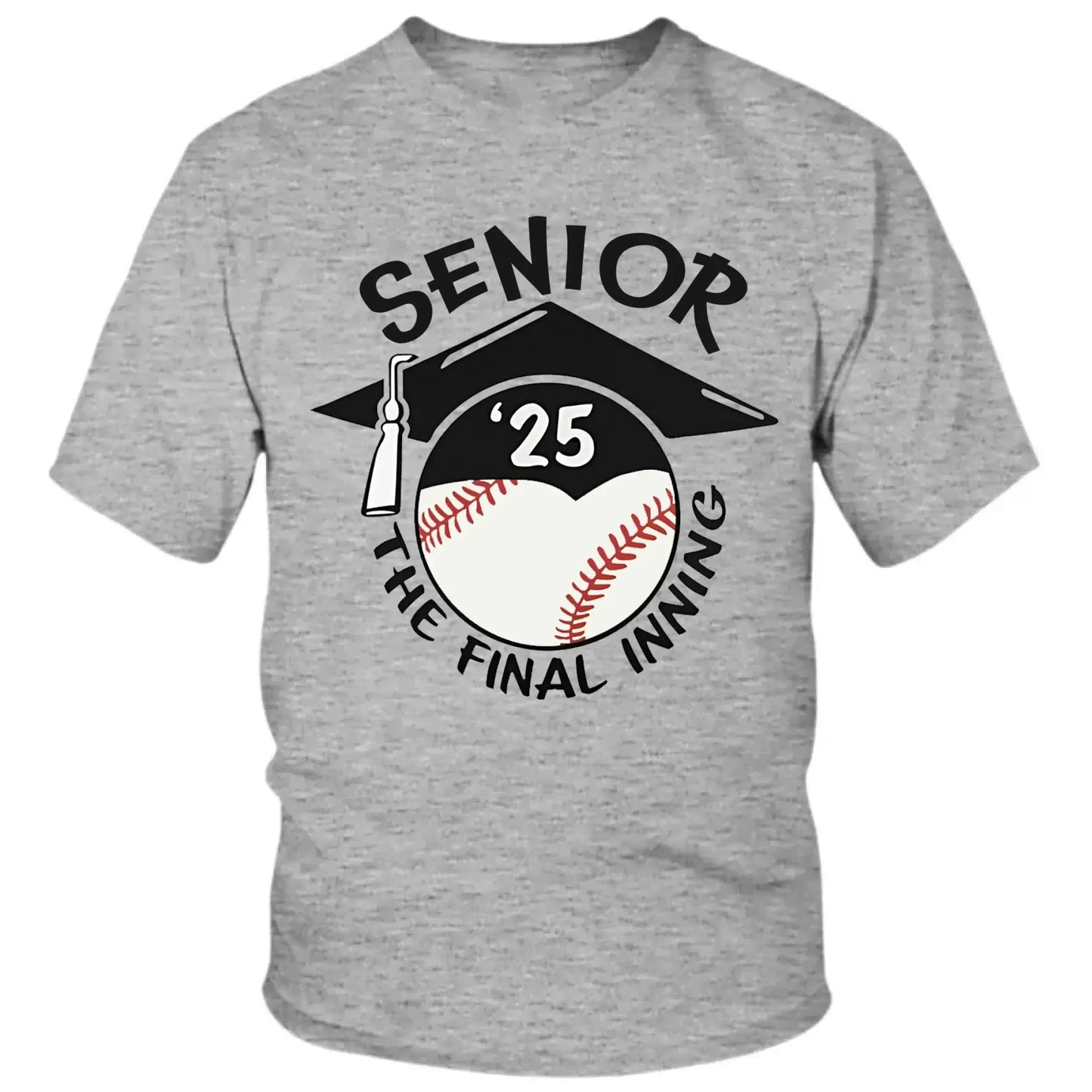 Baseball/Softball Senior 2025 Family Shirt – Personalized T-Shirt – Custom Graduation Gift for Proud Baseball Families Ezcustomize