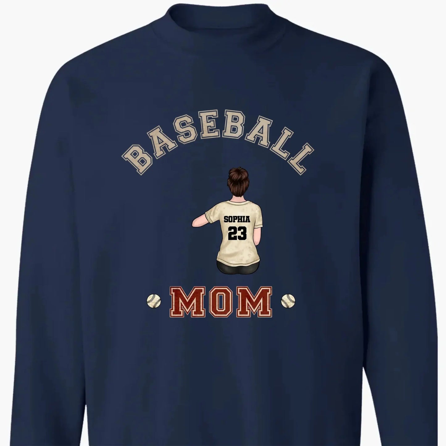Baseball & Softball Grandma Heart Shirt – Personalized T-Shirt – Custom Sports Shirt for Proud Grandmas on Game Day or Mother’s Day Ezcustomize