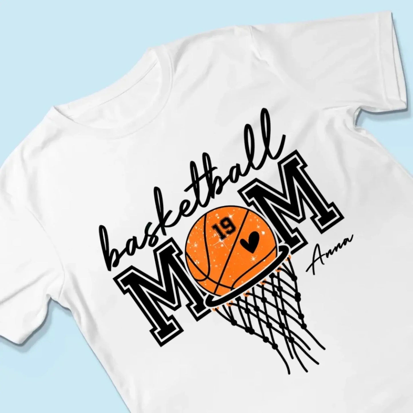 Basketball Mom Shirt – Personalized T-Shirt – Custom Gift for Basketball Mom or Dad on Game Day or Special Occasions Ezcustomize