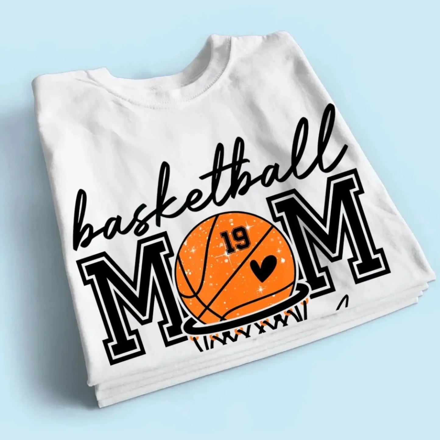 Basketball Mom Shirt – Personalized T-Shirt – Custom Gift for Basketball Mom or Dad on Game Day or Special Occasions Ezcustomize