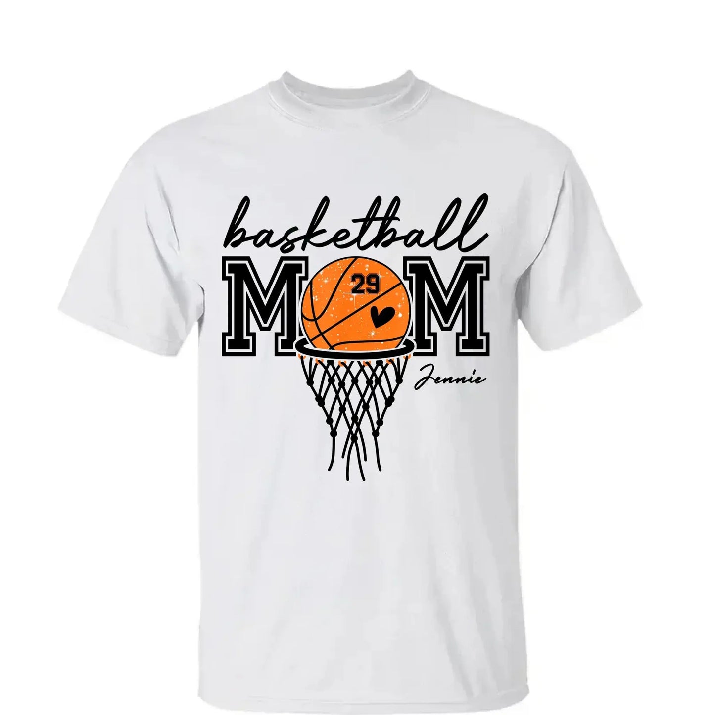 Basketball Mom Shirt – Personalized T-Shirt – Custom Gift for Basketball Mom or Dad on Game Day or Special Occasions Ezcustomize