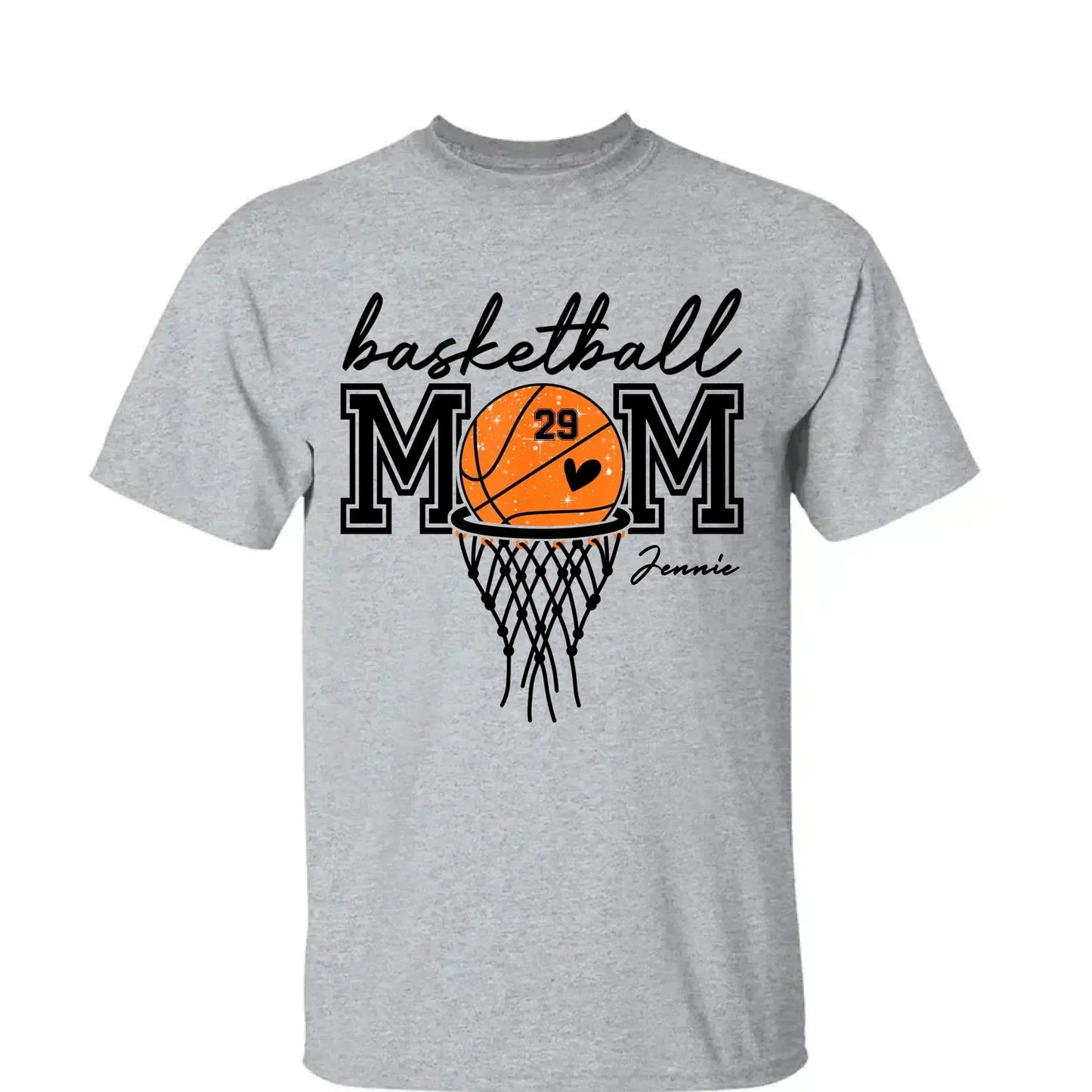 Basketball Mom Shirt – Personalized T-Shirt – Custom Gift for Basketball Mom or Dad on Game Day or Special Occasions Ezcustomize