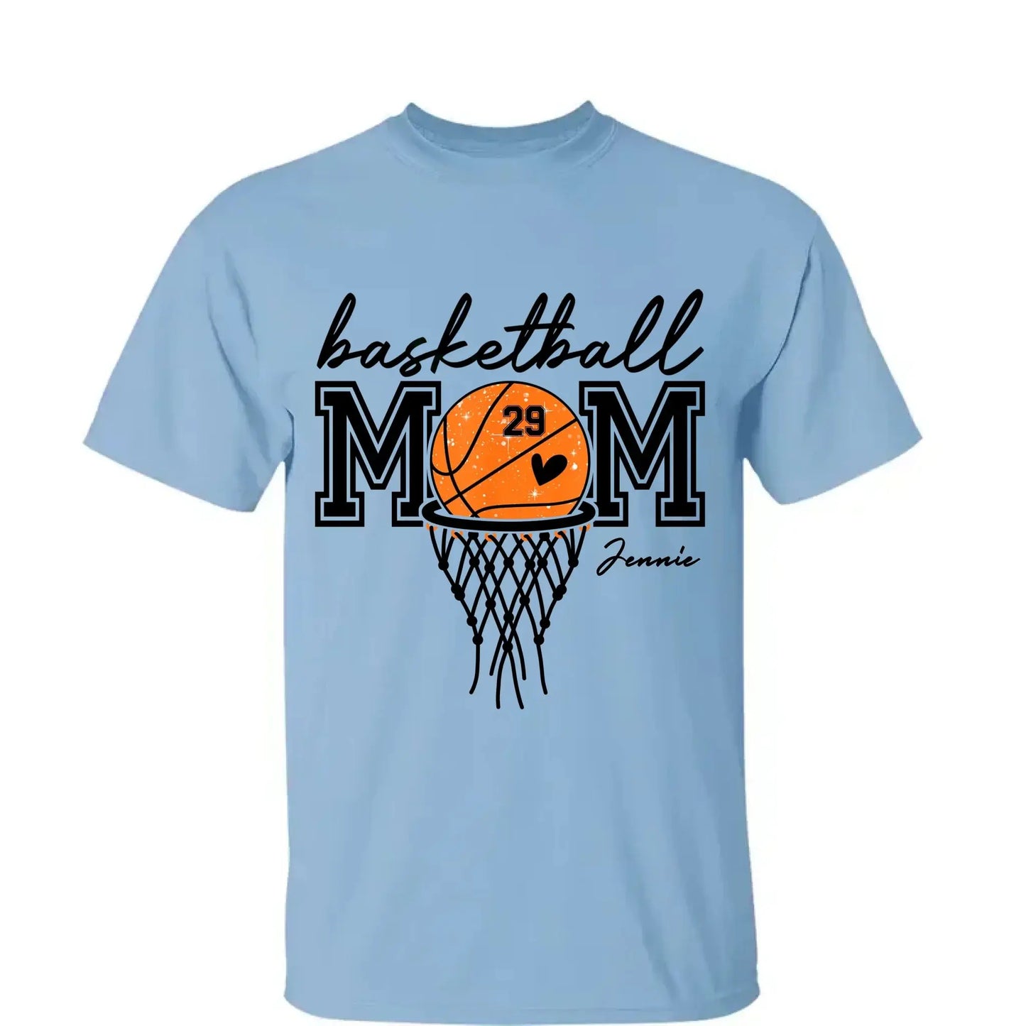 Basketball Mom Shirt – Personalized T-Shirt – Custom Gift for Basketball Mom or Dad on Game Day or Special Occasions Ezcustomize