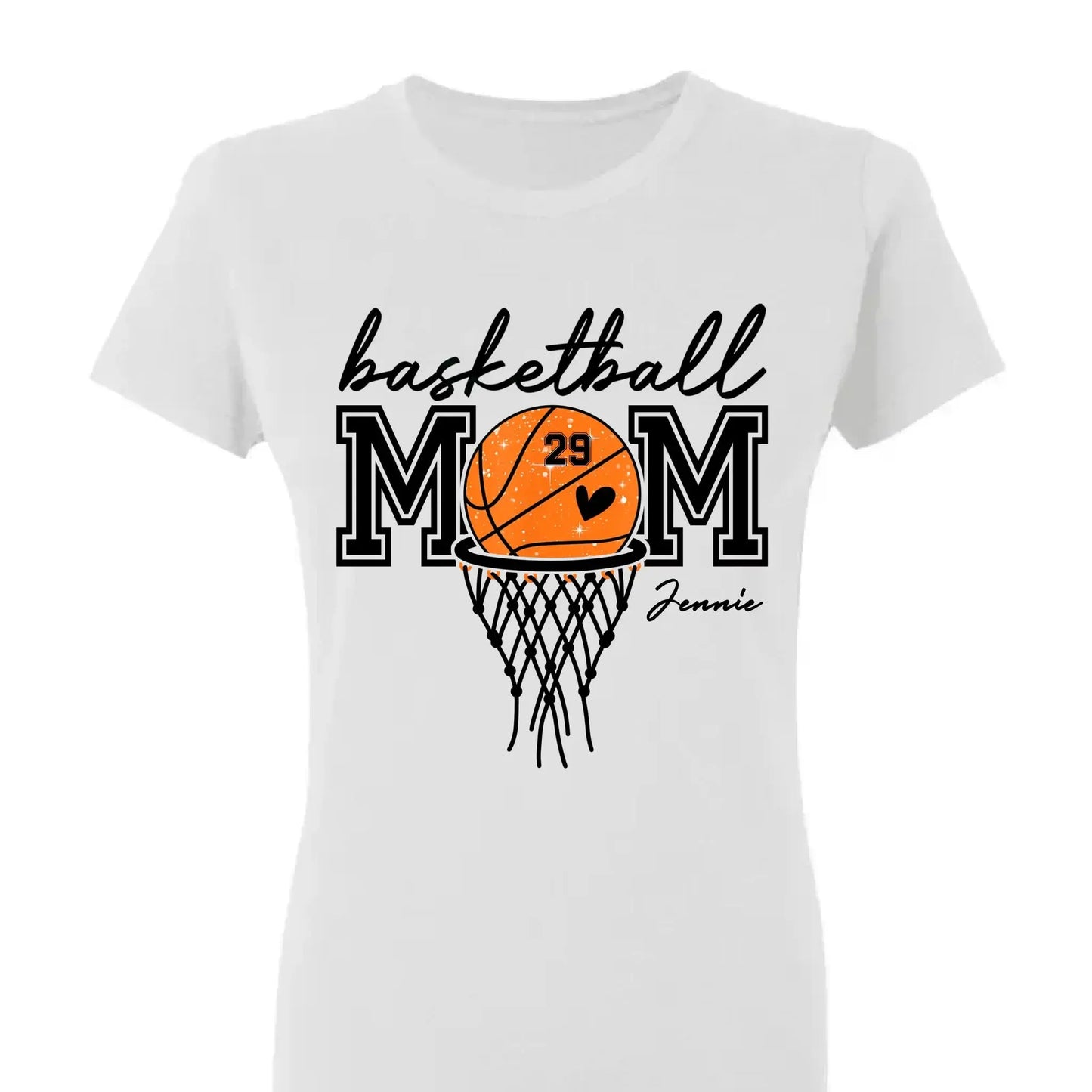 Basketball Mom Shirt – Personalized T-Shirt – Custom Gift for Basketball Mom or Dad on Game Day or Special Occasions Ezcustomize