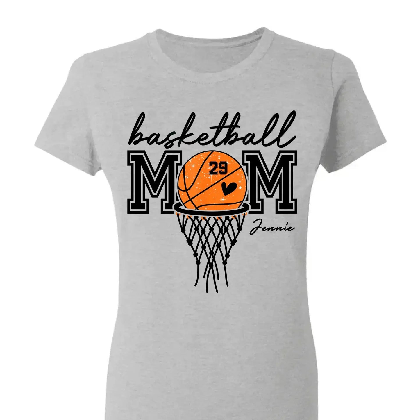 Basketball Mom Shirt – Personalized T-Shirt – Custom Gift for Basketball Mom or Dad on Game Day or Special Occasions Ezcustomize