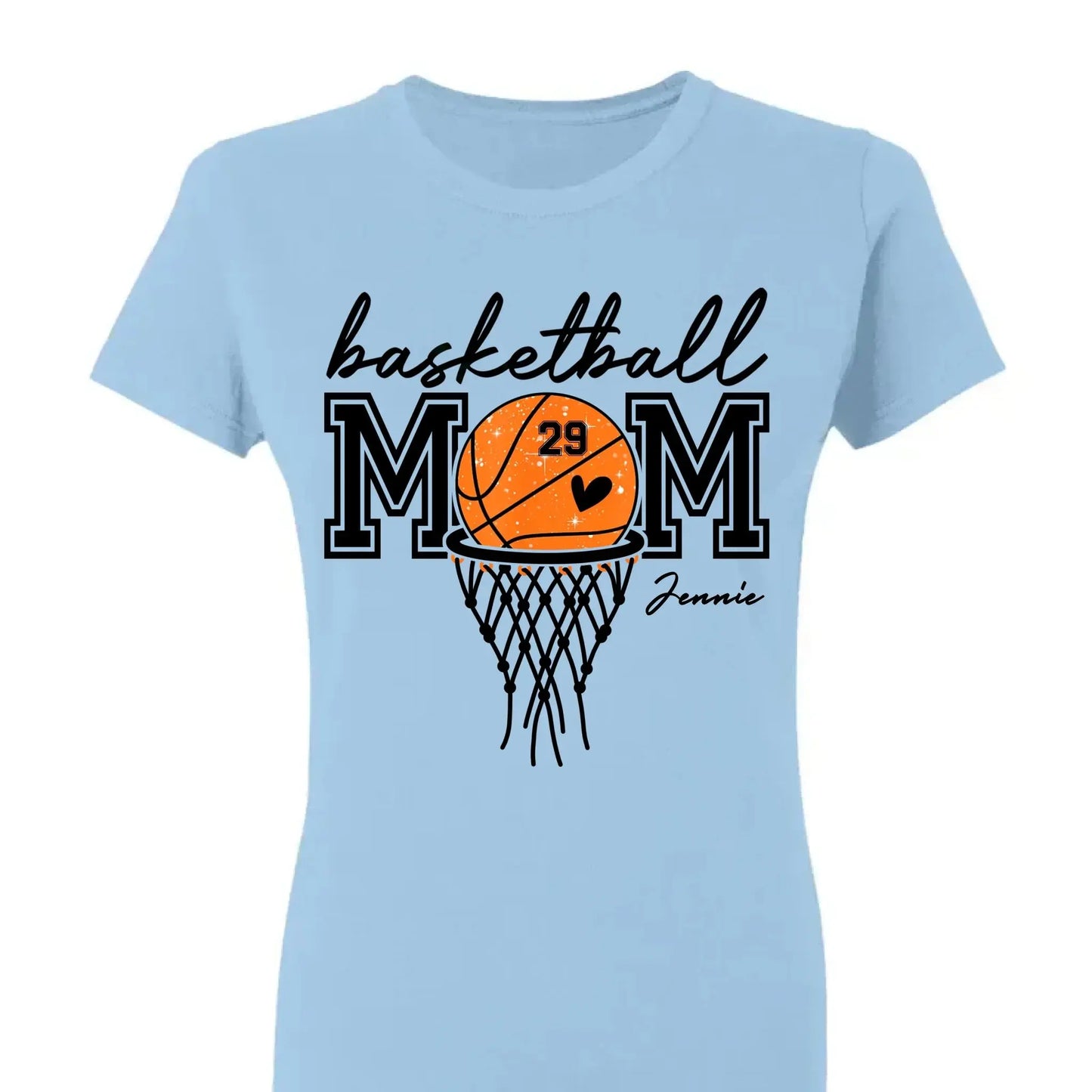 Basketball Mom Shirt – Personalized T-Shirt – Custom Gift for Basketball Mom or Dad on Game Day or Special Occasions Ezcustomize
