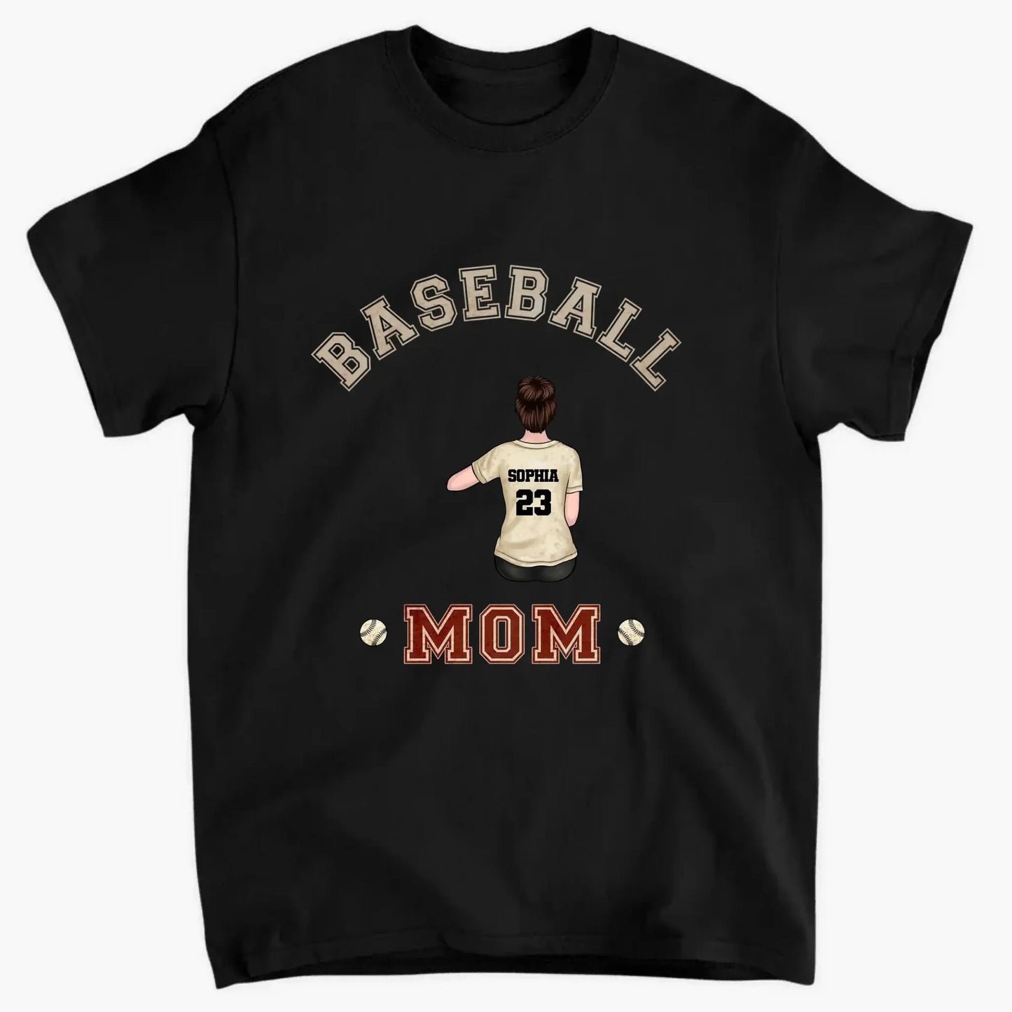 Best Baseball & Softball Mom Ever Shirt – Personalized Custom T-Shirt – Birthday or Loving Gift for Proud Sports Moms Ezcustomize