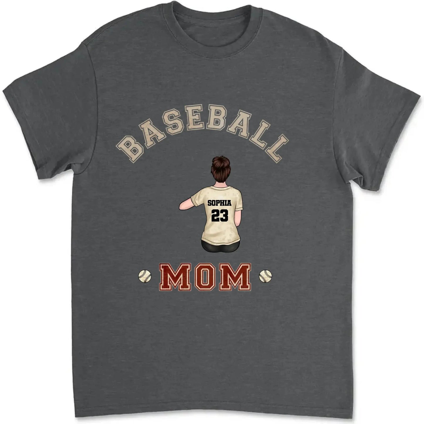 Best Baseball & Softball Mom Ever Shirt – Personalized Custom T-Shirt – Birthday or Loving Gift for Proud Sports Moms Ezcustomize