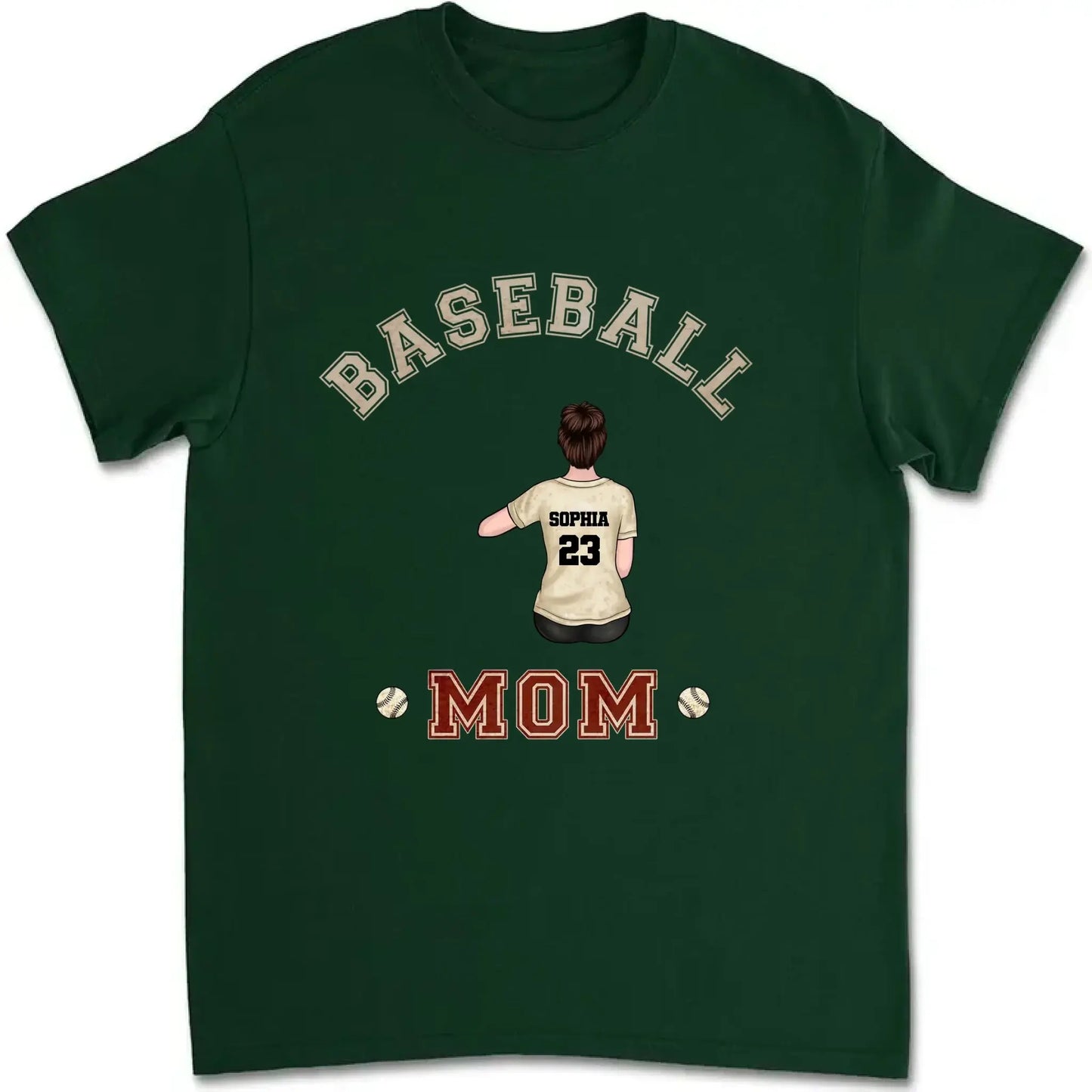 Best Baseball & Softball Mom Ever Shirt – Personalized Custom T-Shirt – Birthday or Loving Gift for Proud Sports Moms Ezcustomize