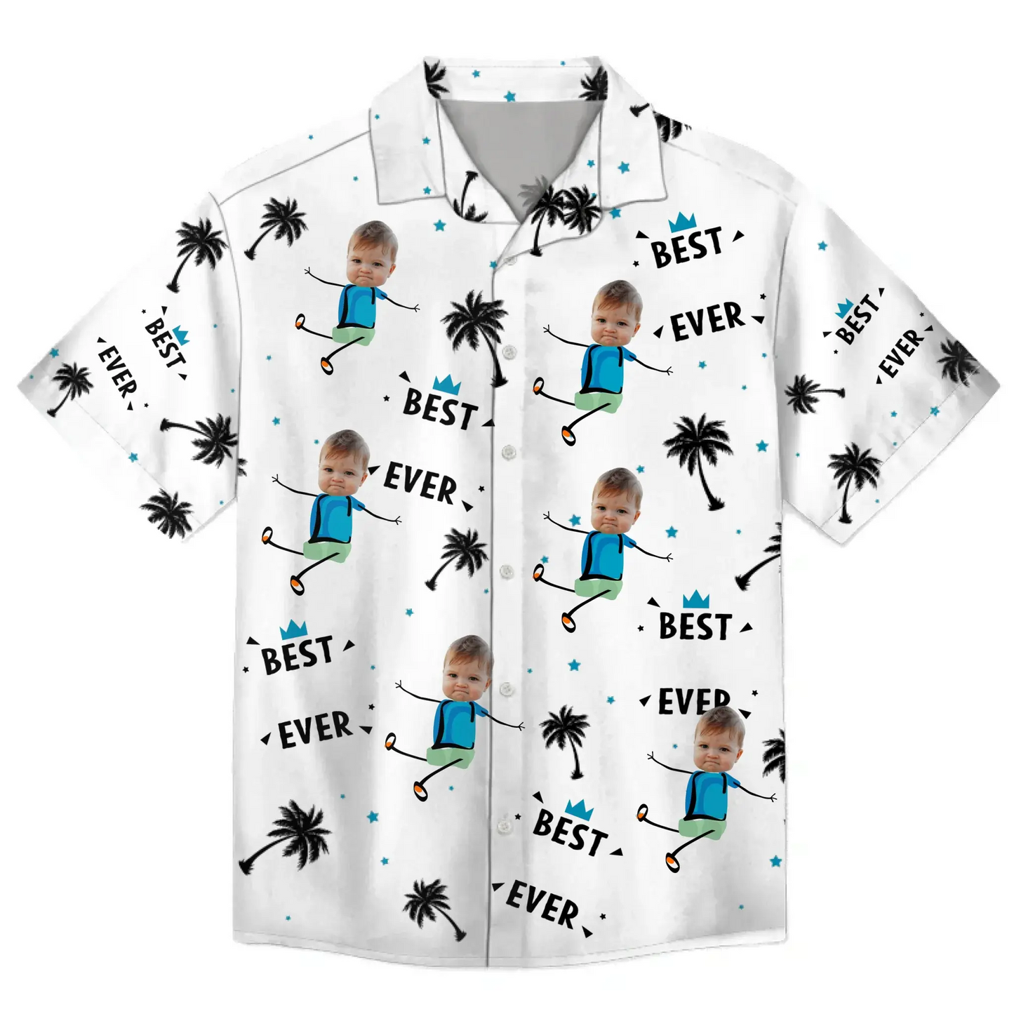 Custom Face Funny Photo Tropical Hibiscus Hawaii Tribal For Men, Women - Custom Photo Hawaiian Shirts