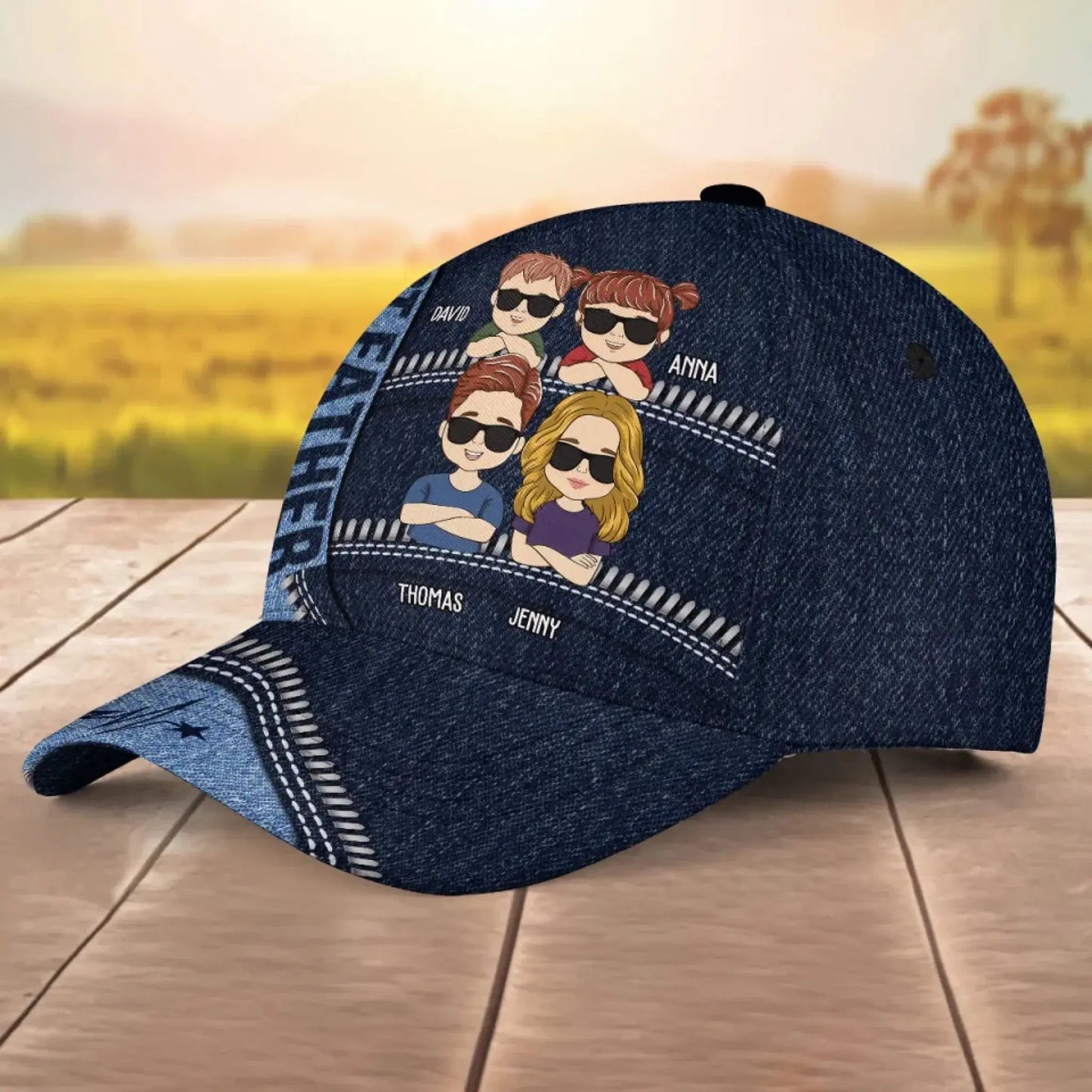 Best Dad - Personalized Classic Cap, Unique Custom Hat for Fathers & Grandpa Ezcustomize
