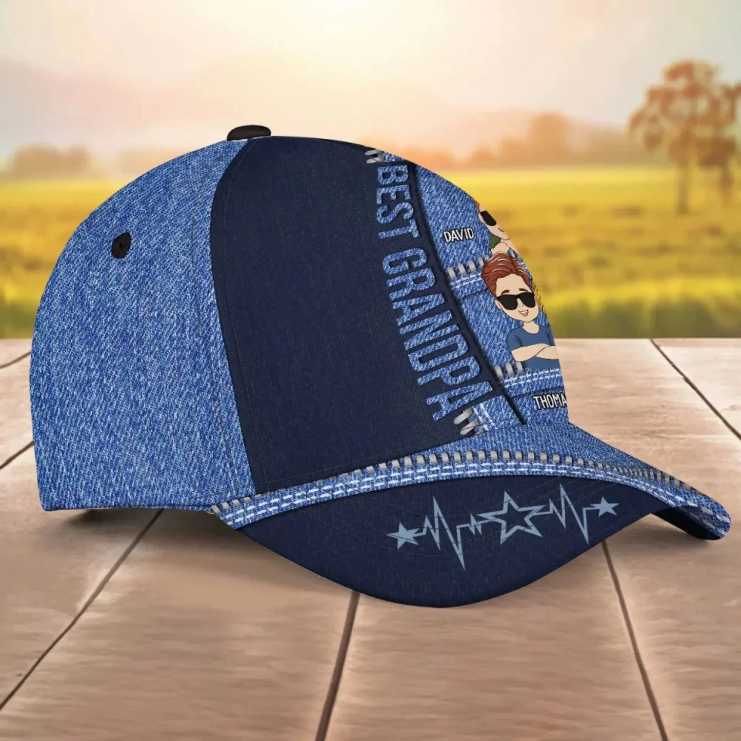 Best Dad - Personalized Classic Cap, Unique Custom Hat for Fathers & Grandpa Ezcustomize