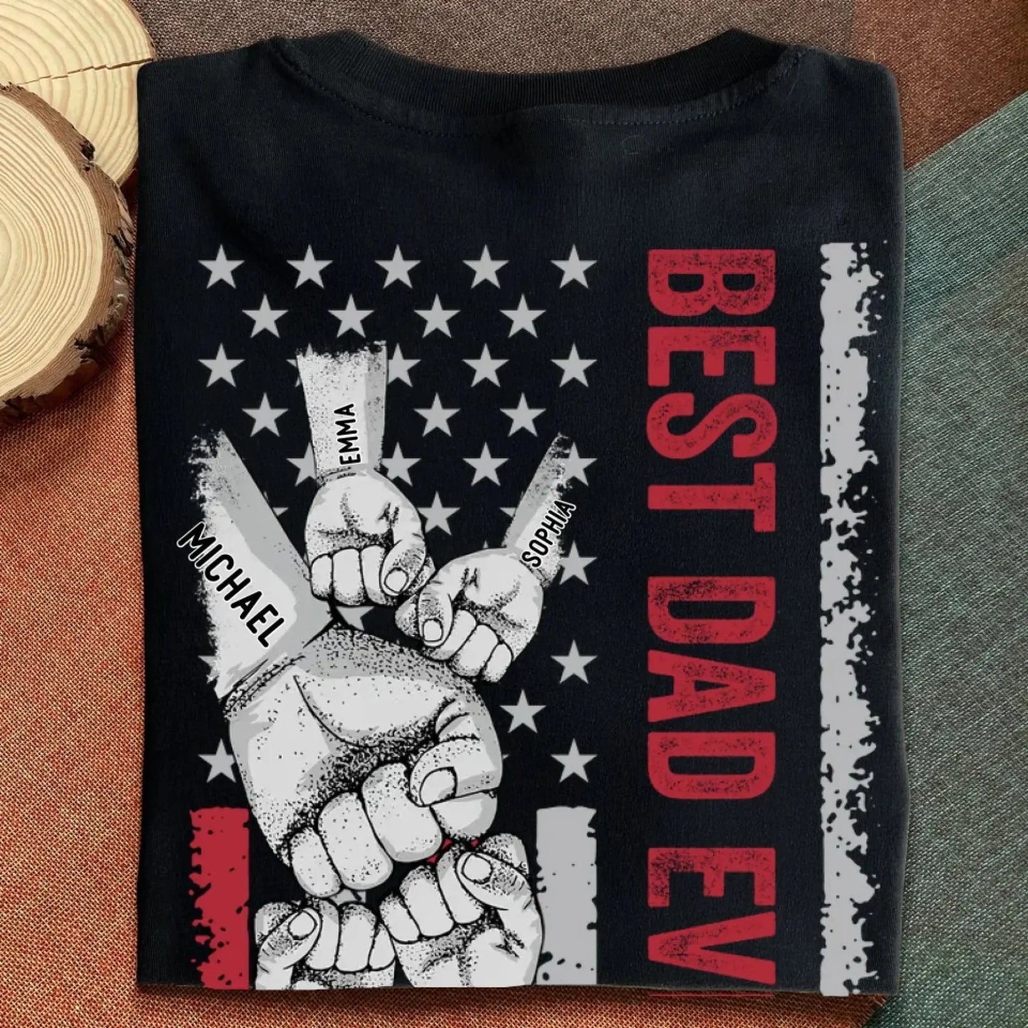 Best Grandpa Ever Shirt – Personalized T-Shirt/Hoodie – Custom Father’s Day Gift for Dad/Grandpa Ezcustomize