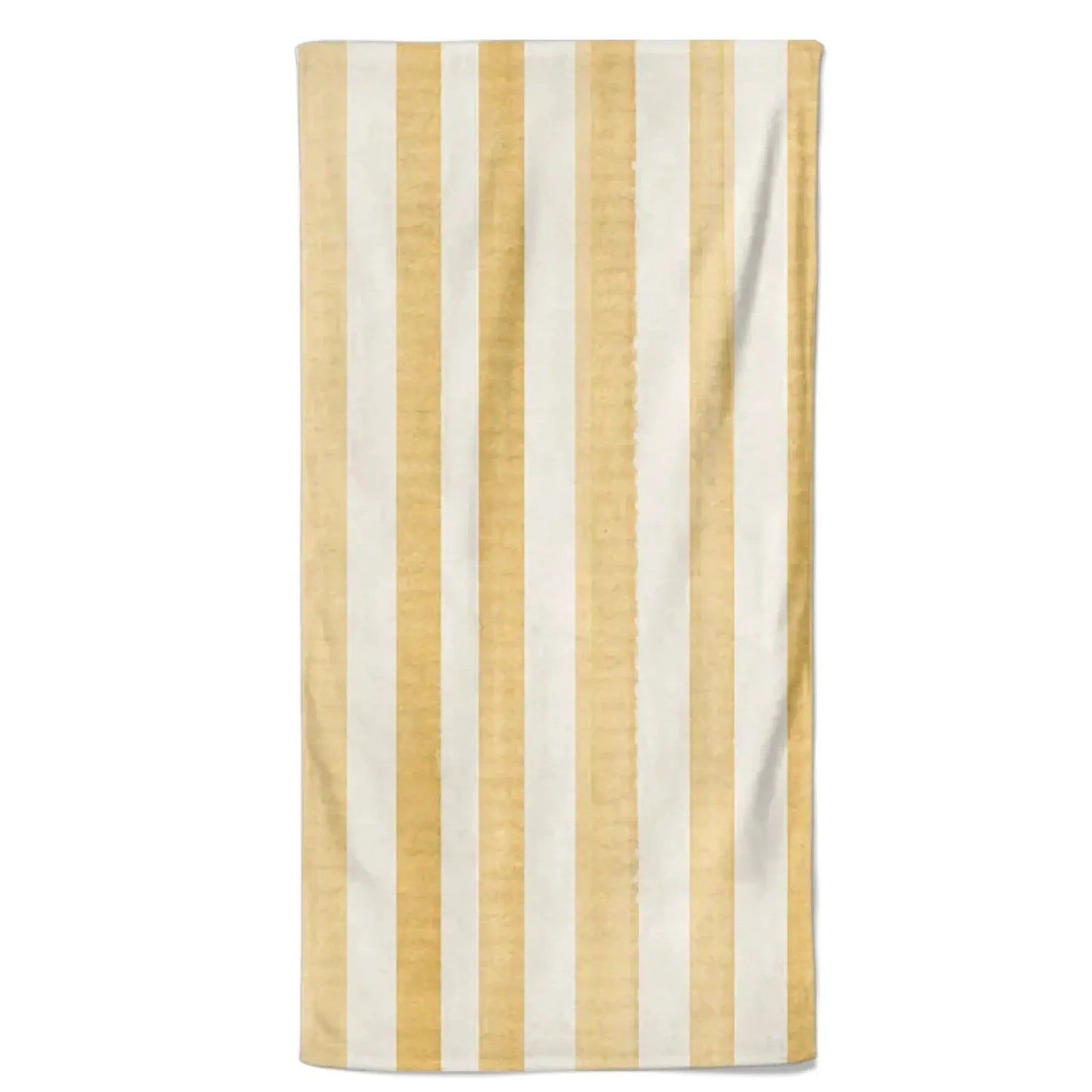 Chibi Summer Vacation Towel – Personalized Beach Towel with Stripe Pattern – Custom Gift for Bestie or Friends on Holiday Ezcustomize